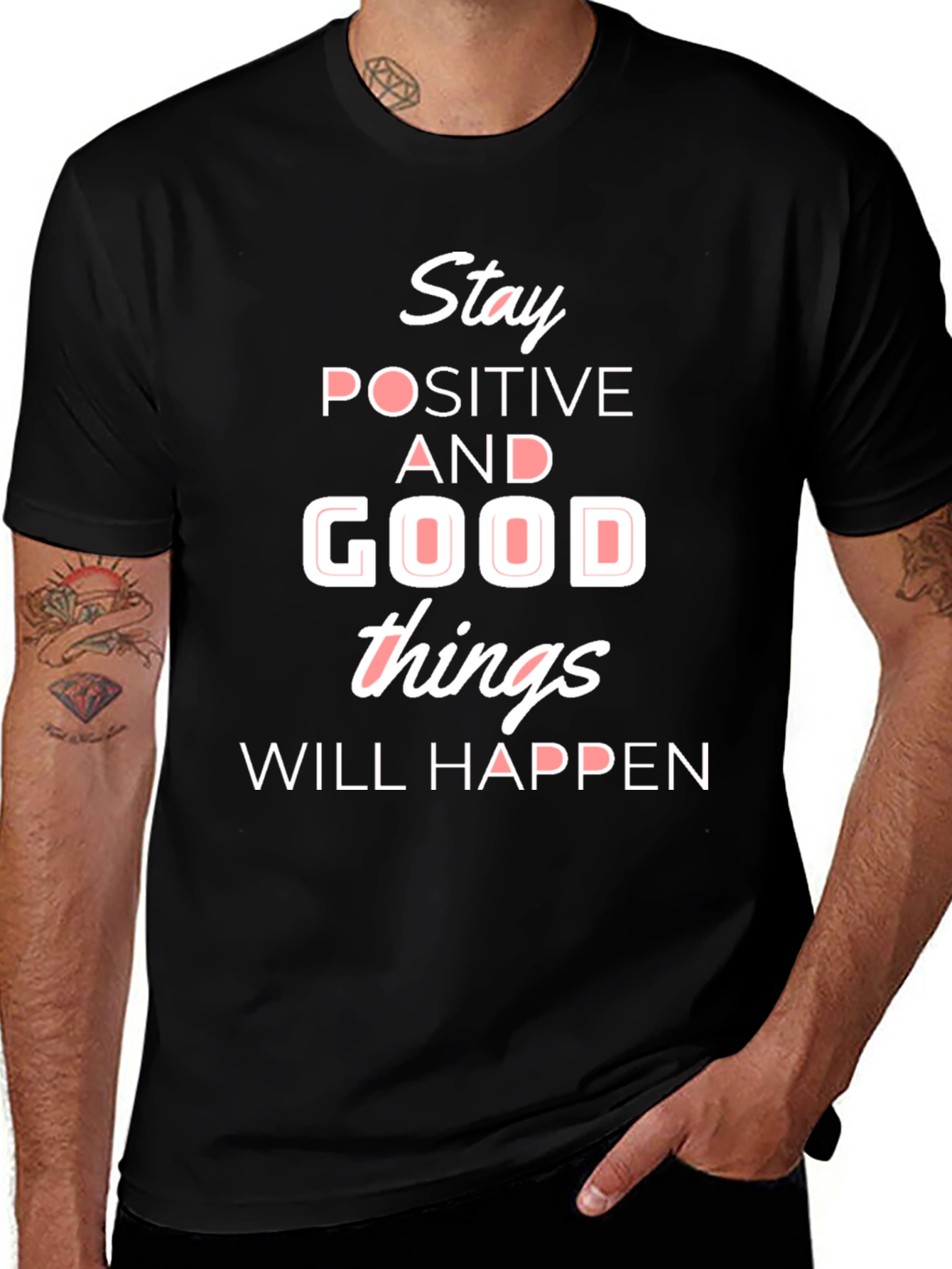 Stay Positive Graphic T-Shirt