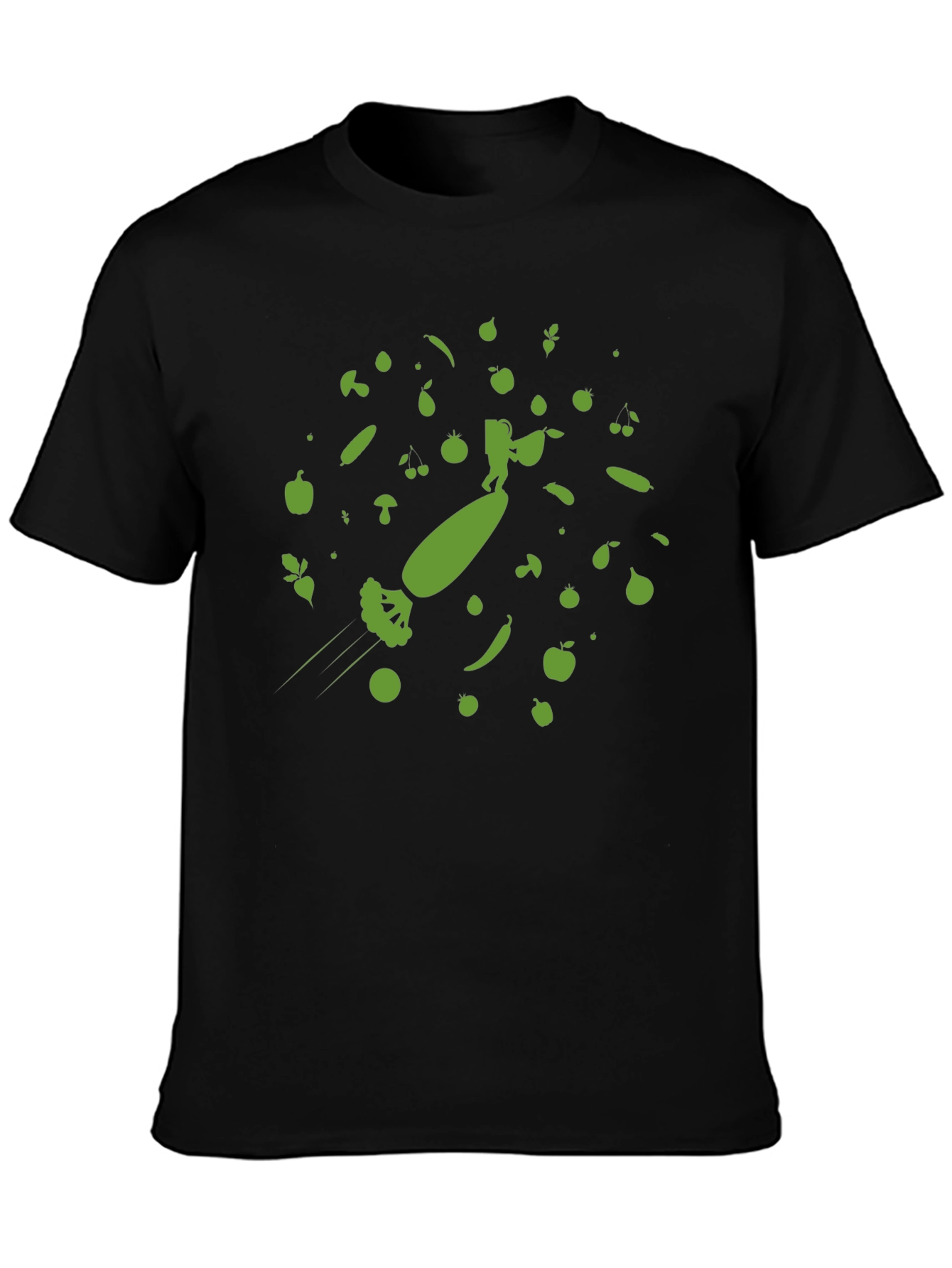 Astronaut Surfing Broccoli T-Shirt - Fun & Unique!