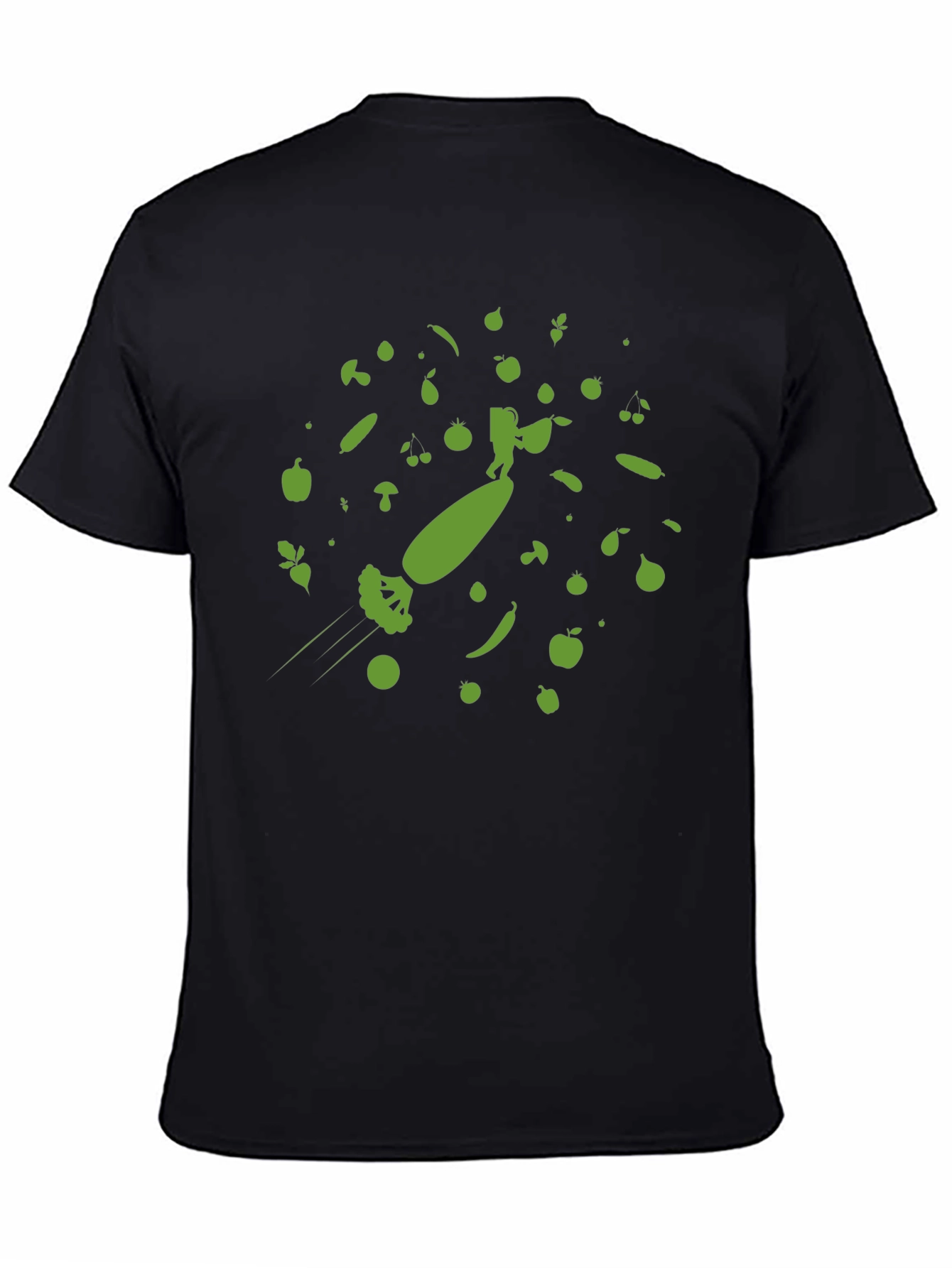 Astronaut Surfing Broccoli T-Shirt - Fun & Unique!