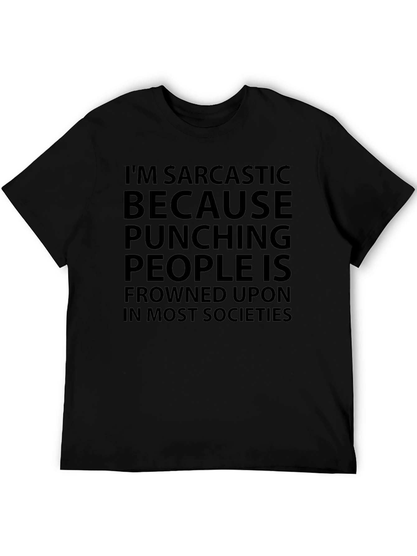 Sarcastic Punching People Tee - Funny Slogan T-Shirt