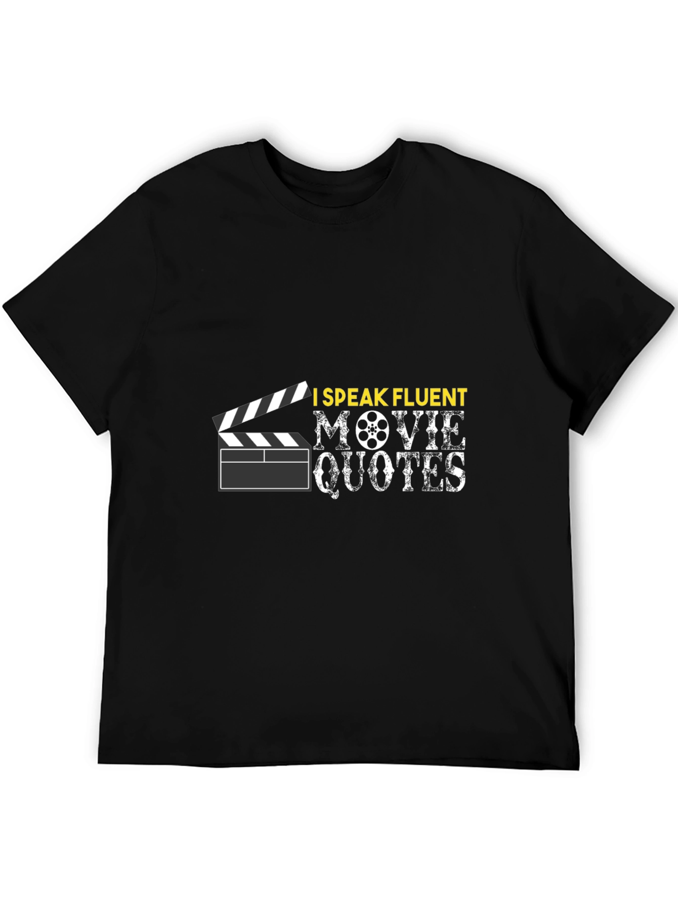 I Speak Fluent Movie Quotes Black T-Shirt