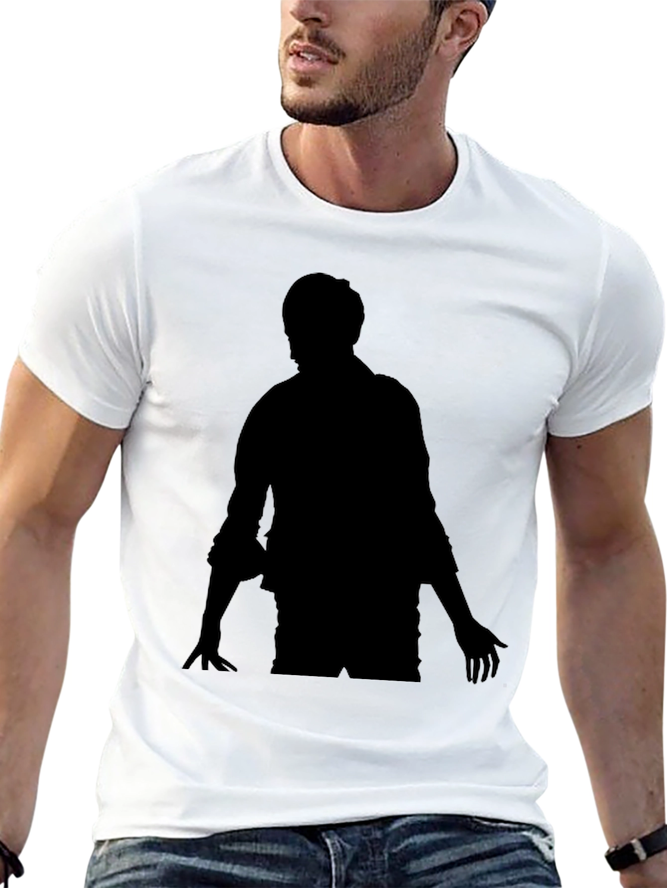 Black Silhouette Graphic Tee