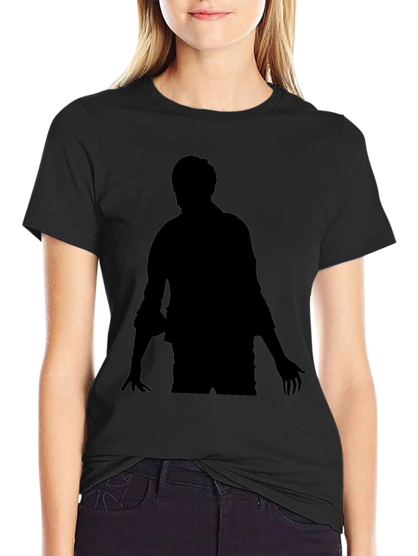 Black Silhouette Graphic Tee