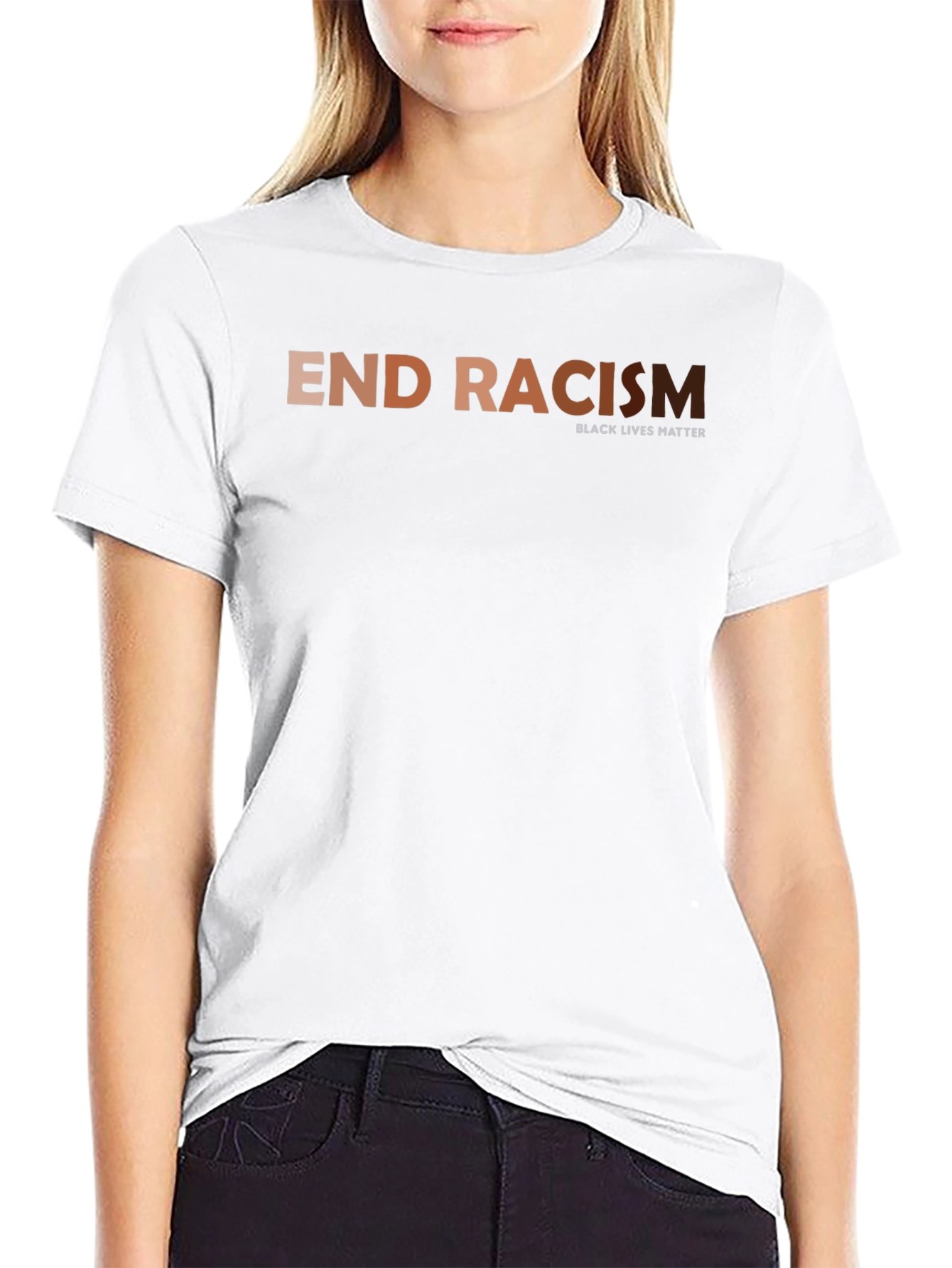 End Racism Black Lives Matter T-Shirt
