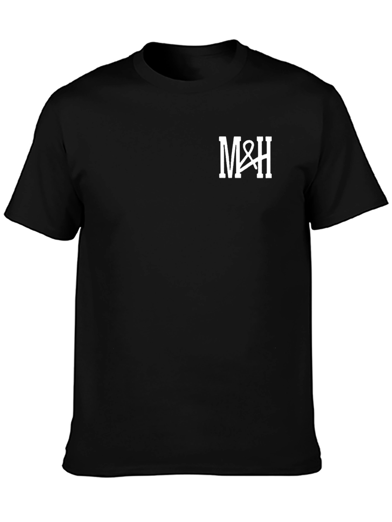 M&H Black T-Shirt - Classic Casual Comfort