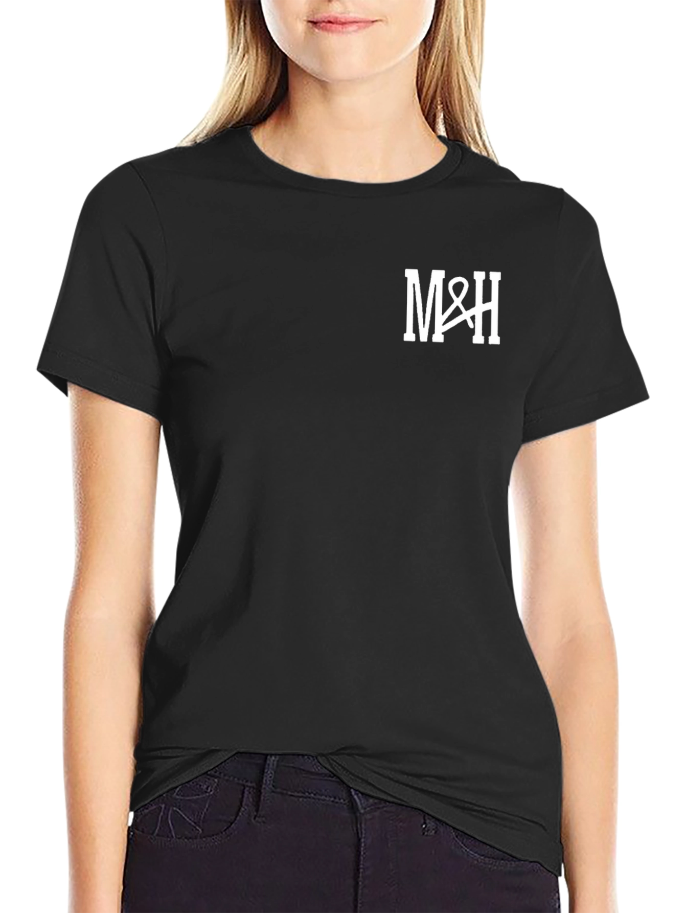 M&H Black T-Shirt - Classic Casual Comfort