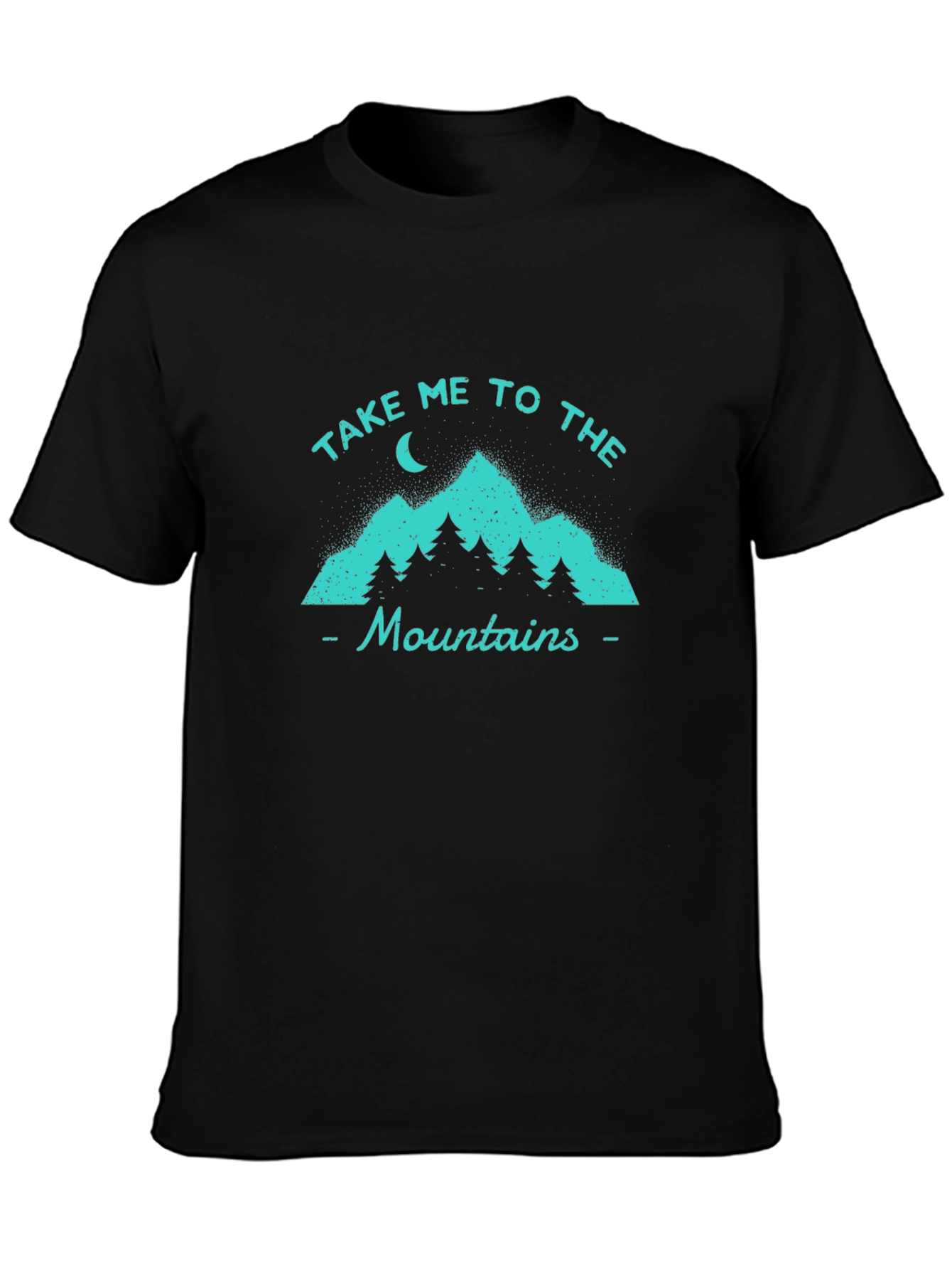 Take Me To The Mountains Graphic Tee - Black