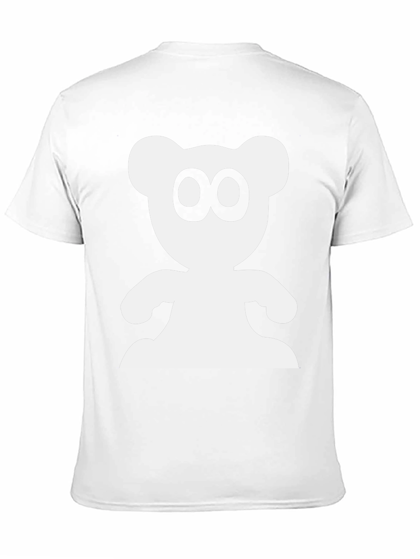 Cute Bear Graphic Black T-Shirt