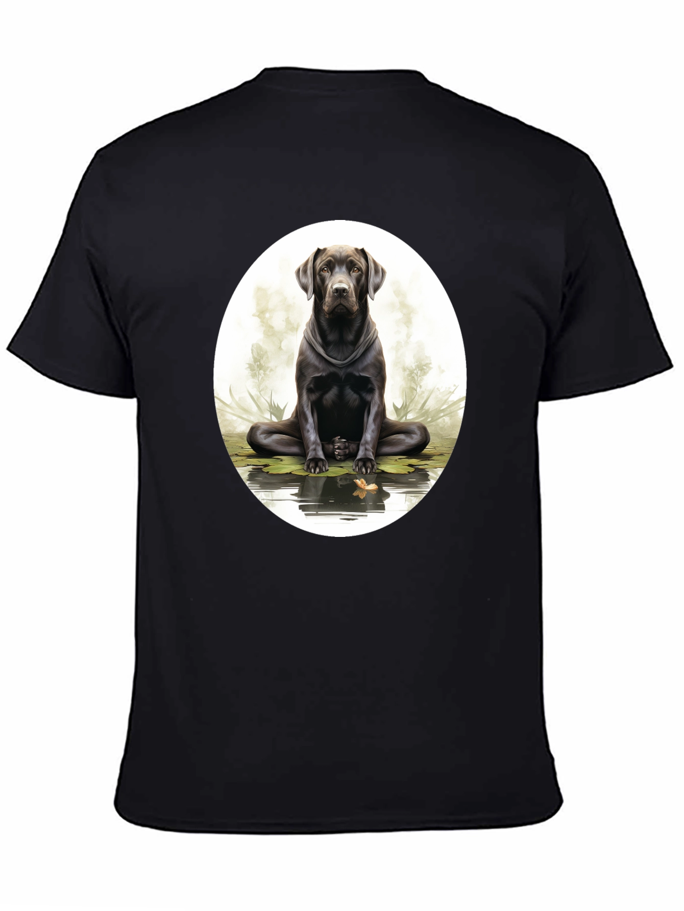 Zen Labrador Black T-Shirt
