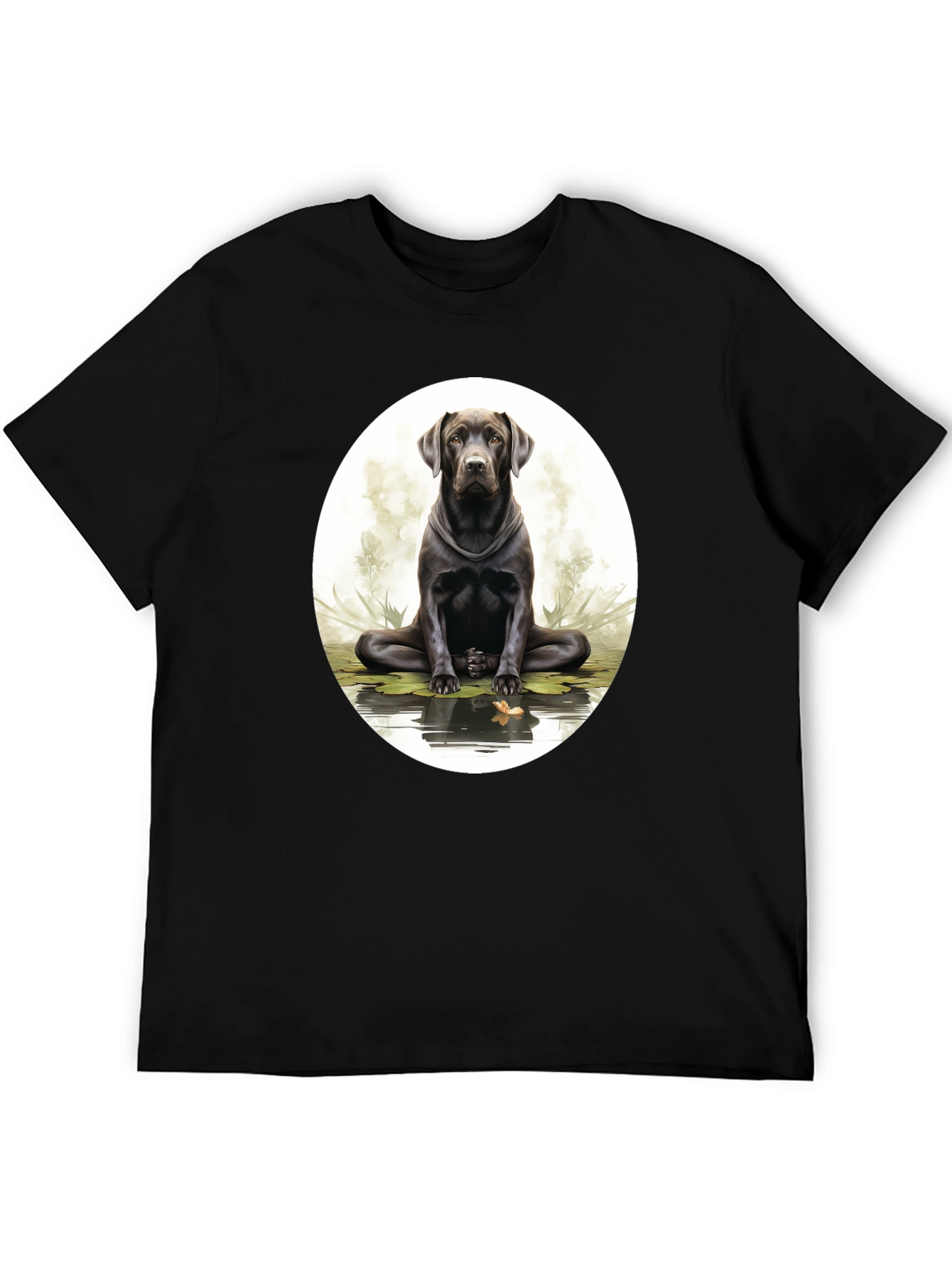 Zen Labrador Black T-Shirt