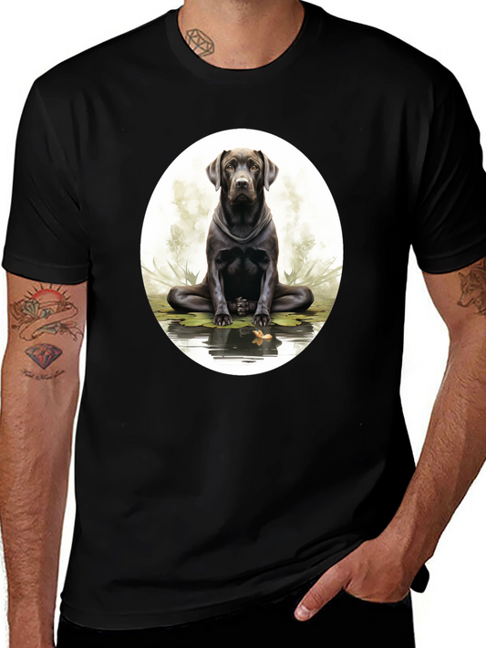 Zen Labrador Black T-Shirt