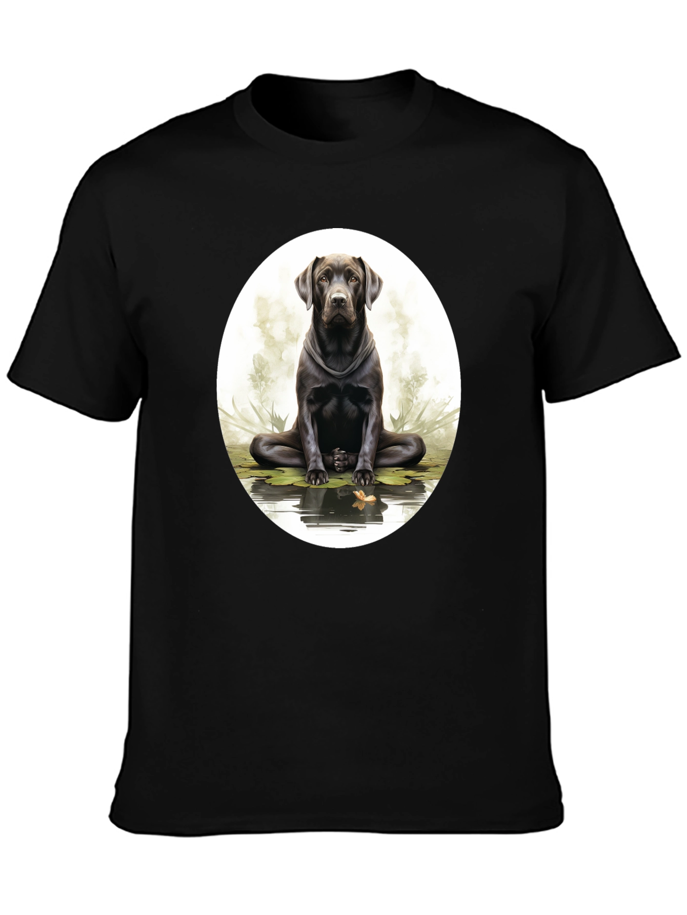 Zen Labrador Black T-Shirt