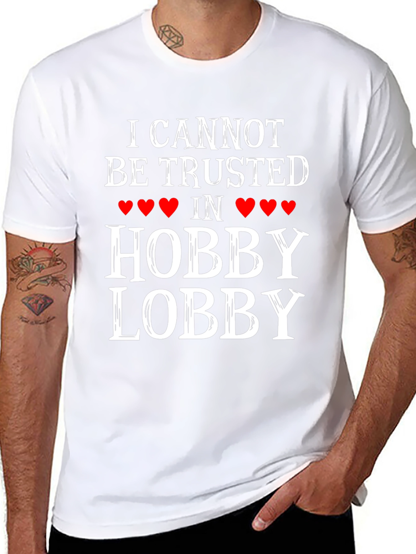 Hobby Lobby Trust T-Shirt - Funny Graphic Tee