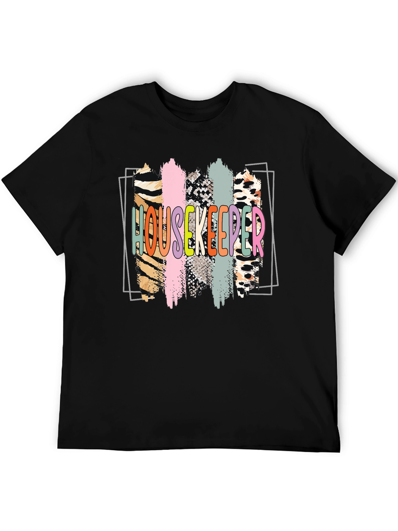 Housekeeper Graphic Print Crew Neck T-Shirt