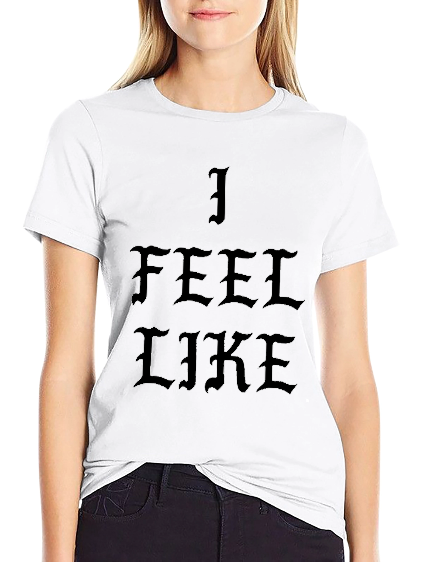 I Feel Like Graphic T-Shirt - Black