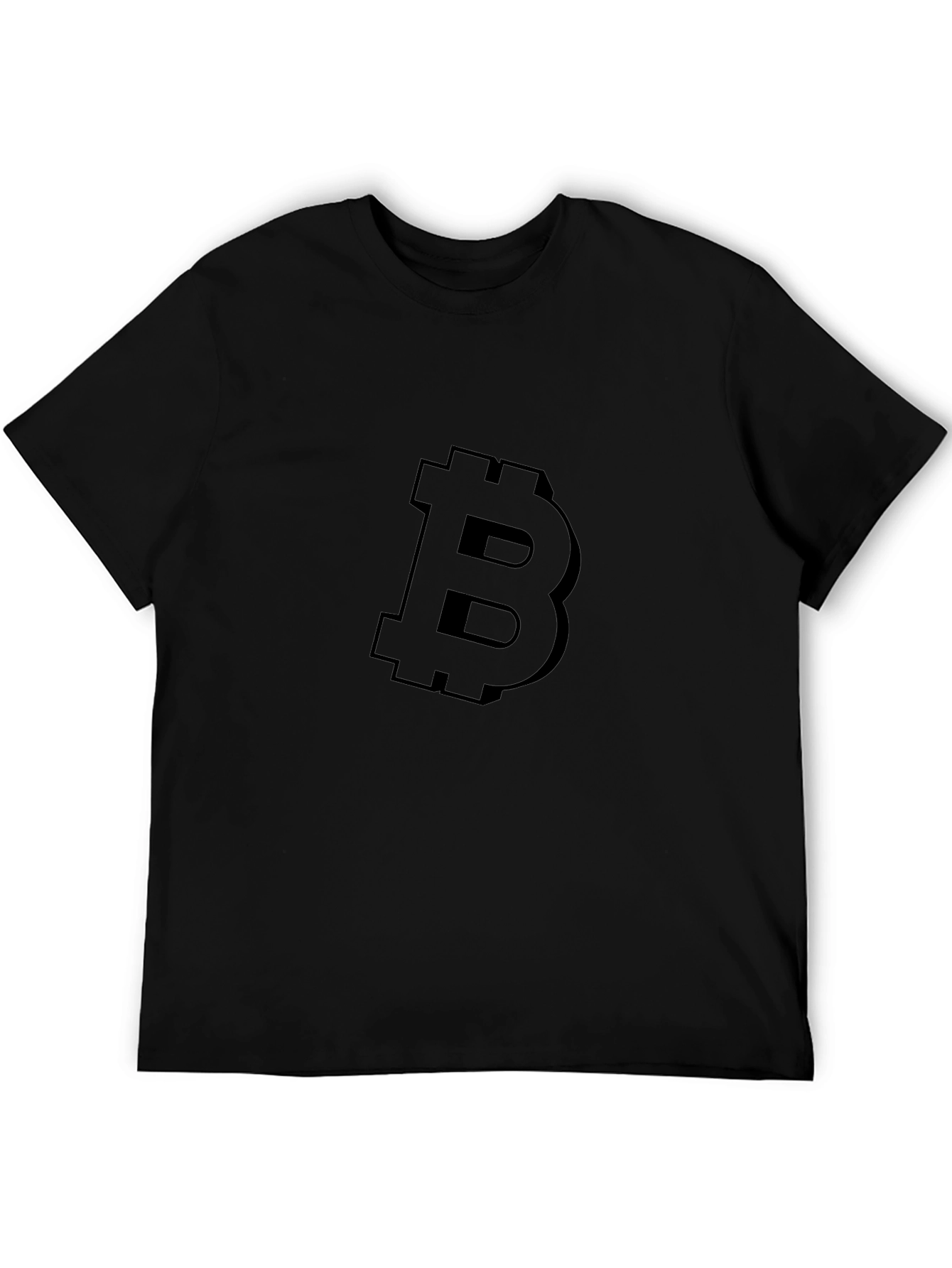 Bitcoin Black T-Shirt Crypto Currency Design