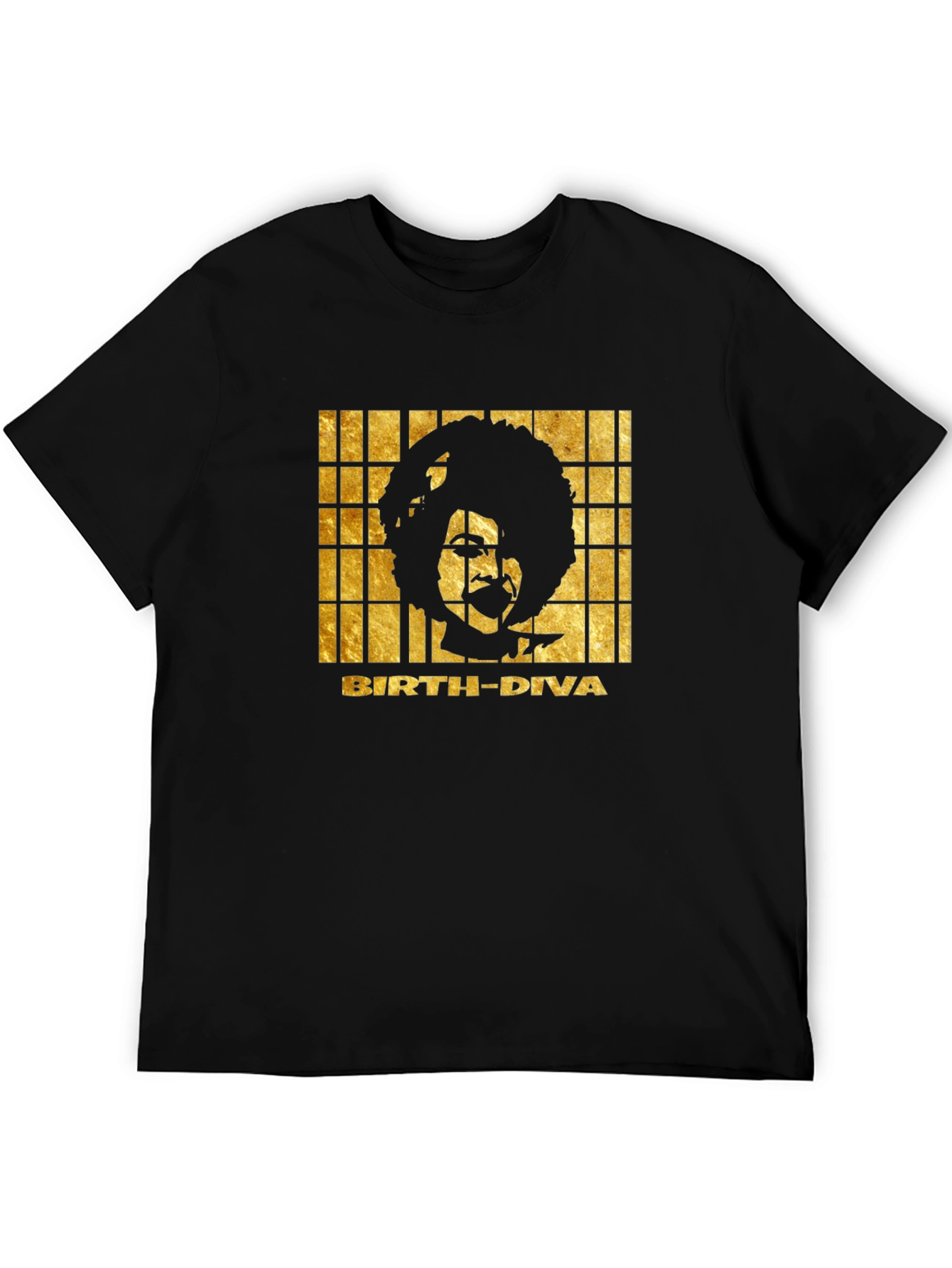 Birth Diva Graphic Print T-Shirt - Black