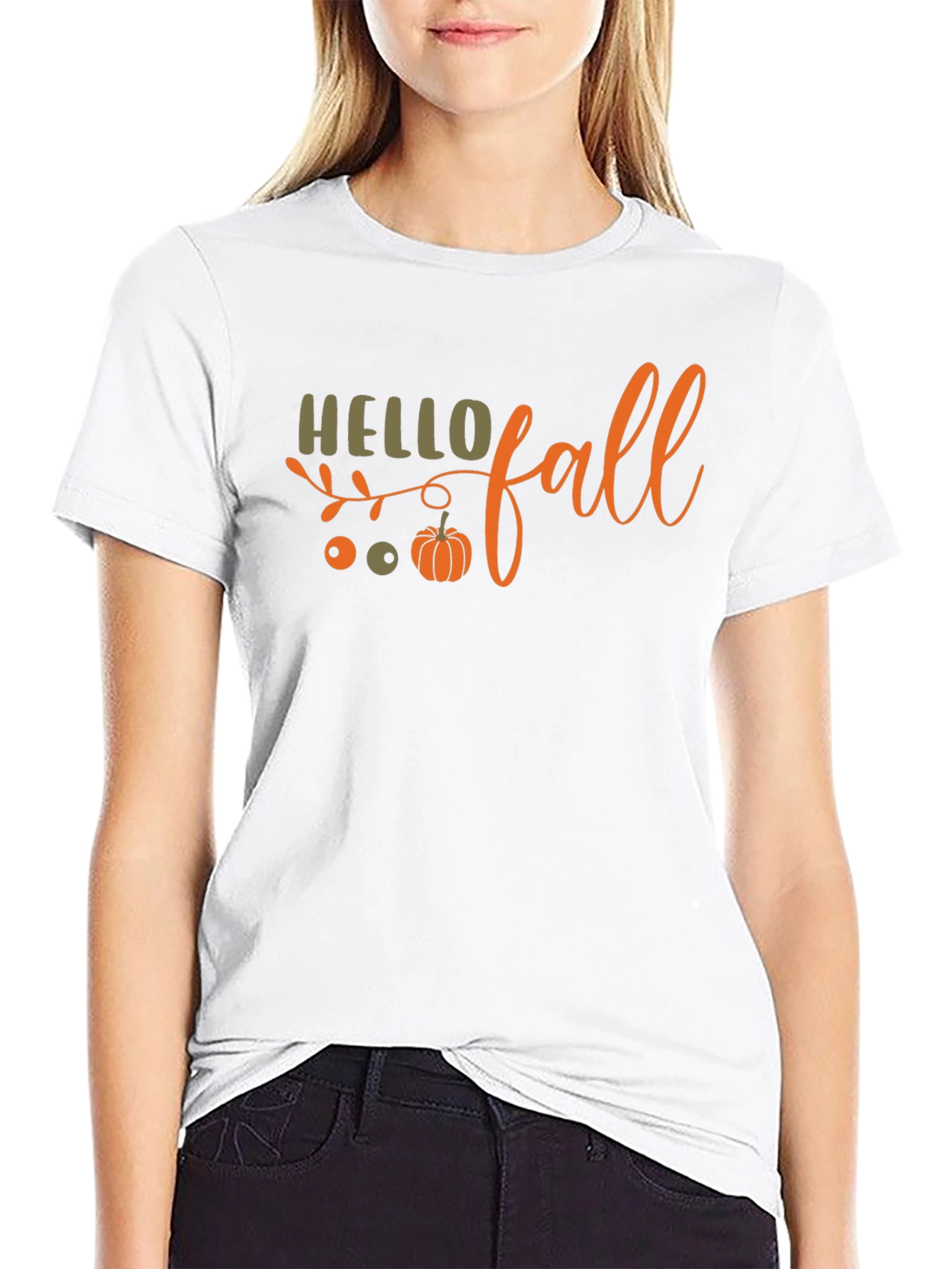 Hello Fall T-Shirt - Autumn Graphic Tee