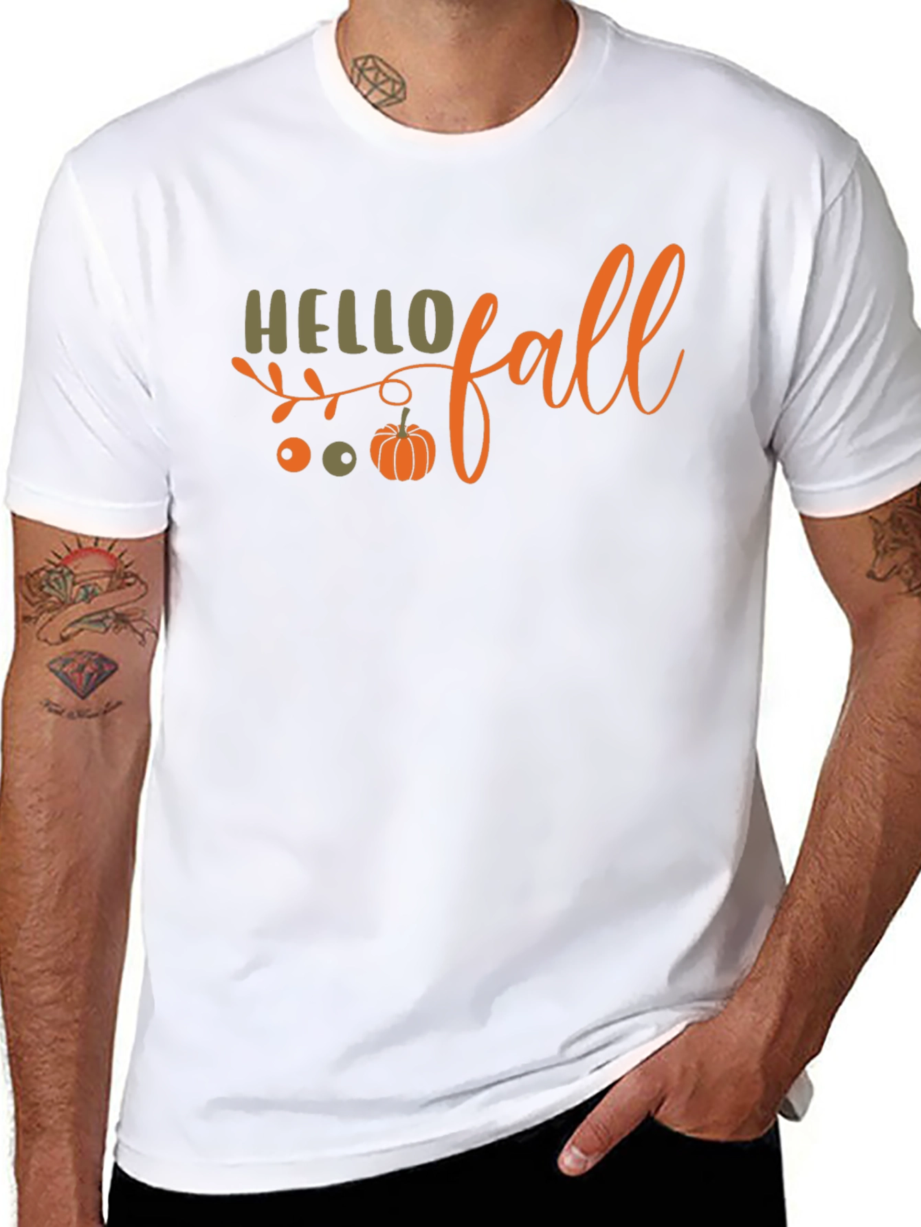 Hello Fall T-Shirt - Autumn Graphic Tee