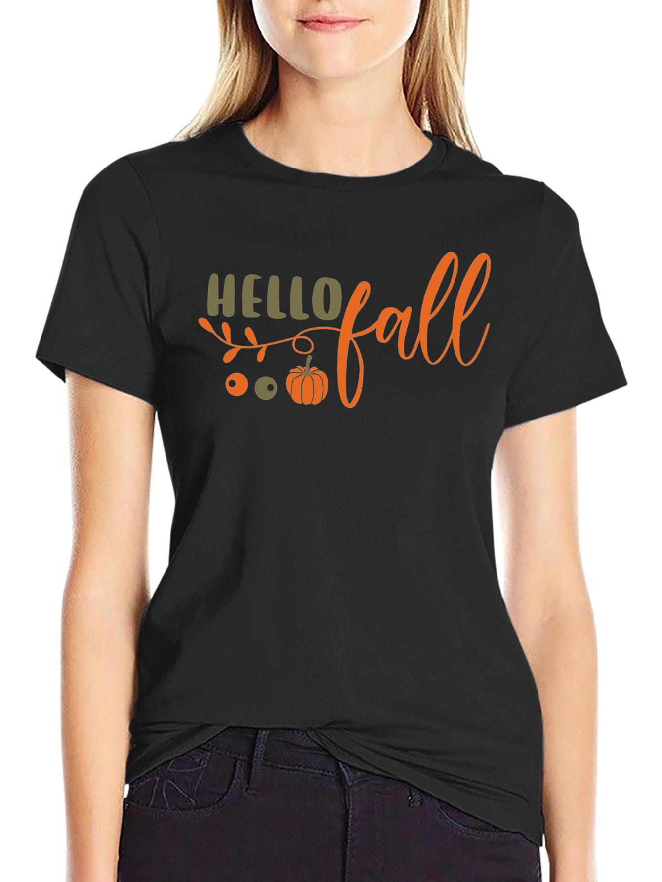 Hello Fall T-Shirt - Autumn Graphic Tee