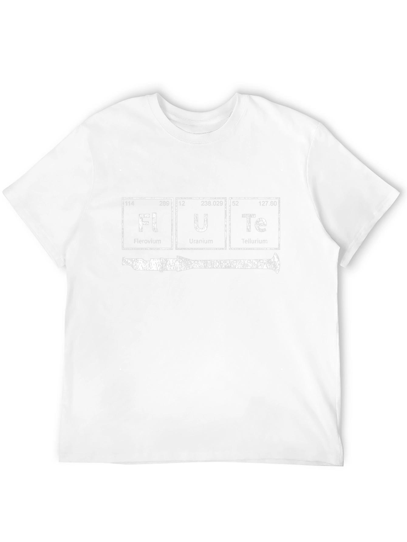 Flute Elements T-Shirt - Science Periodic Table Music Tee
