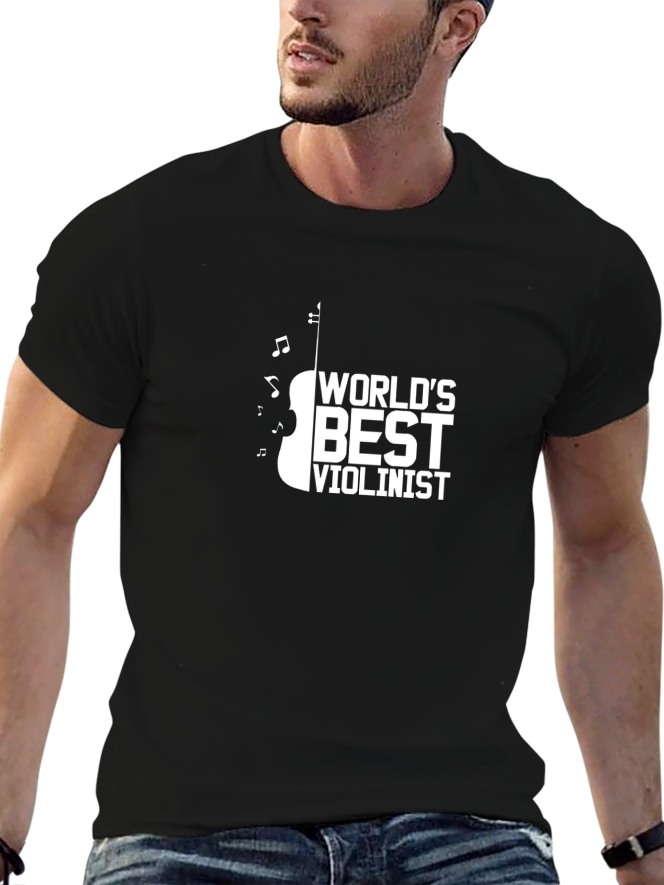 Worlds Best Violinist Black T-Shirt