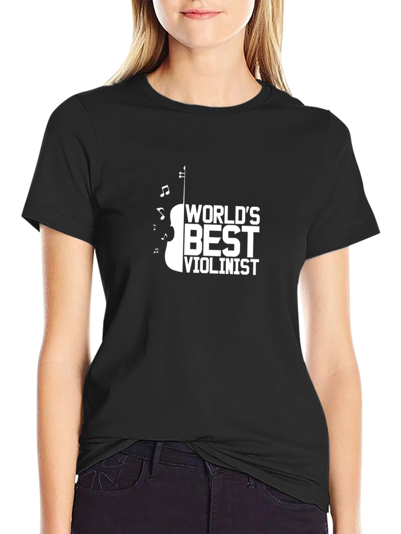 Worlds Best Violinist Black T-Shirt