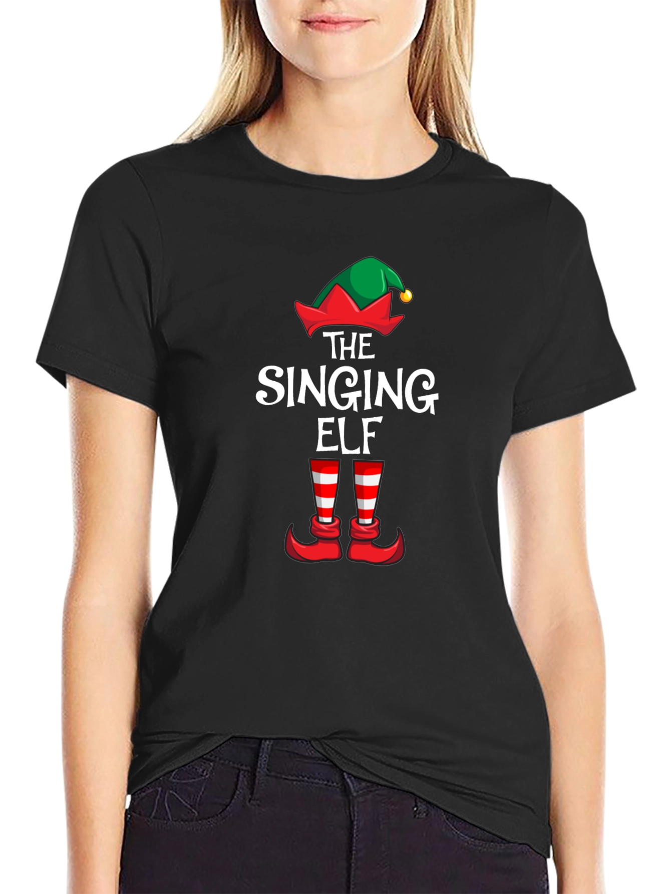 The Singing Elf Christmas Holiday T-Shirt