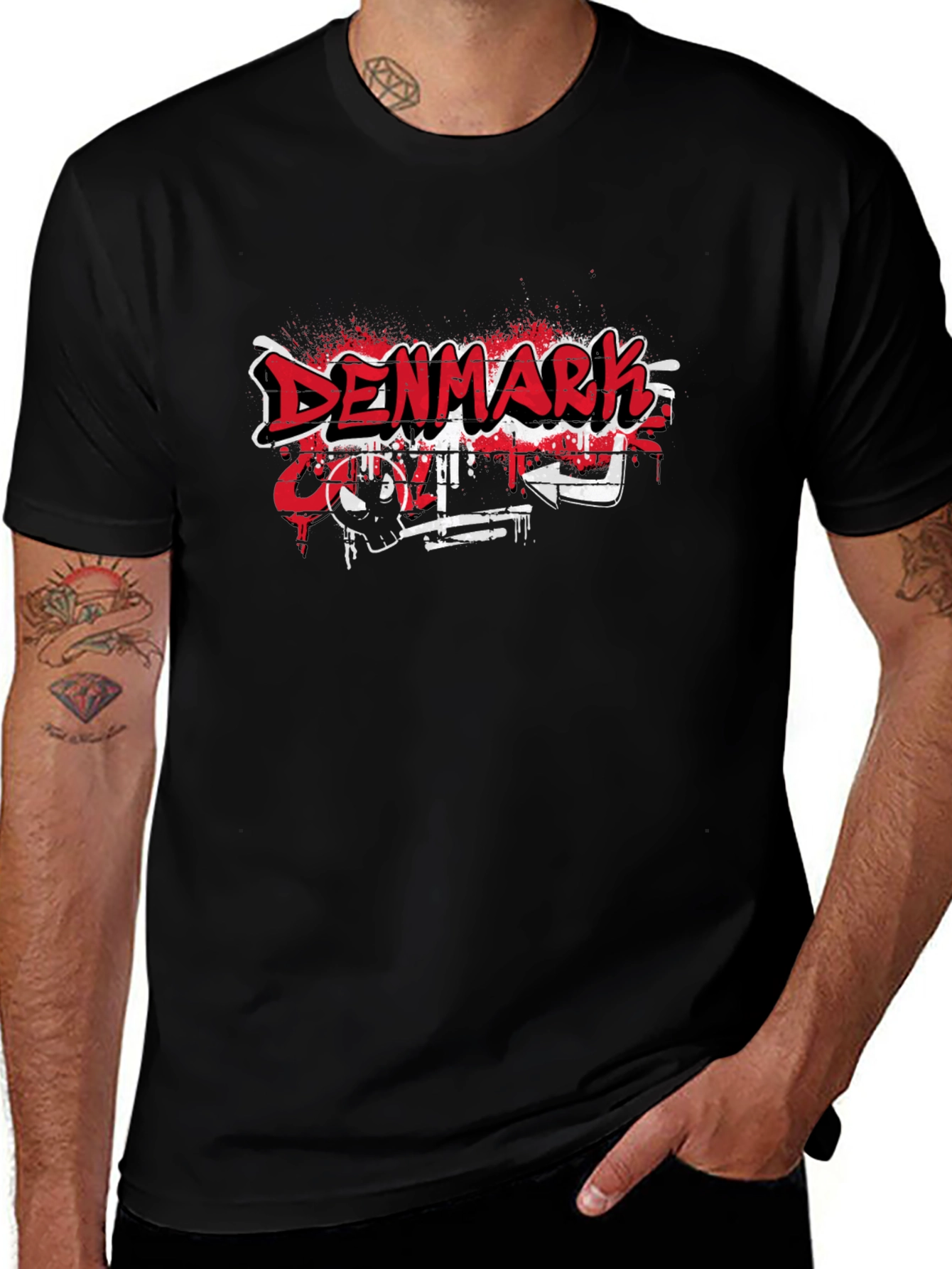 Denmark College Graffiti T-Shirt - Urban Style Tee