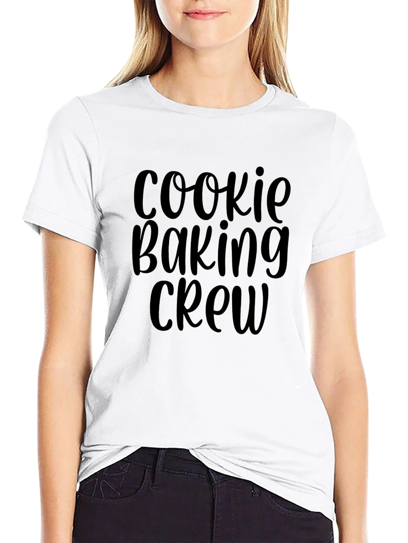 Cookie Baking Crew T-Shirt - Black Graphic Tee
