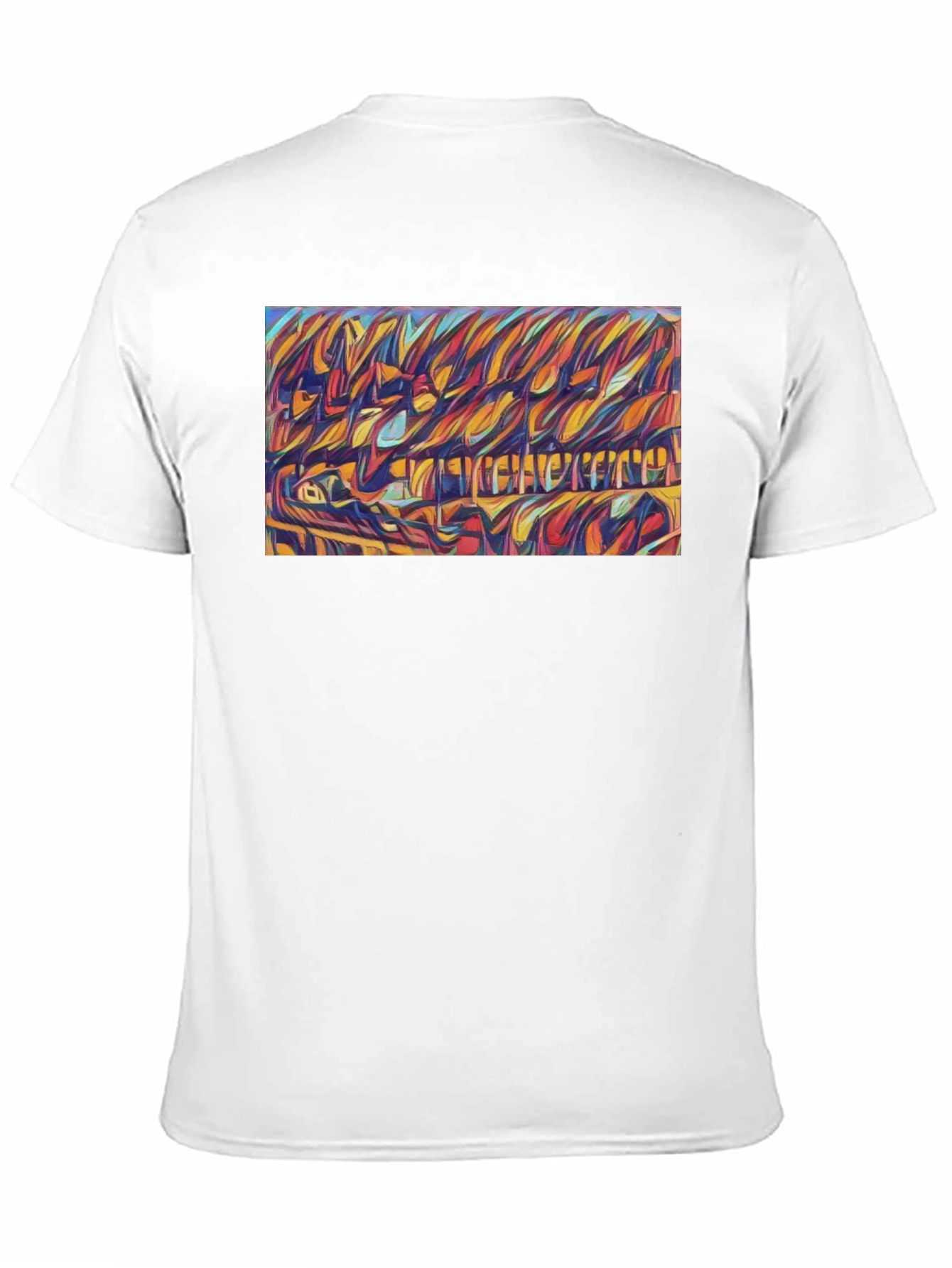 Abstract Expressionist Graphic Tee - Bold Artistic Design