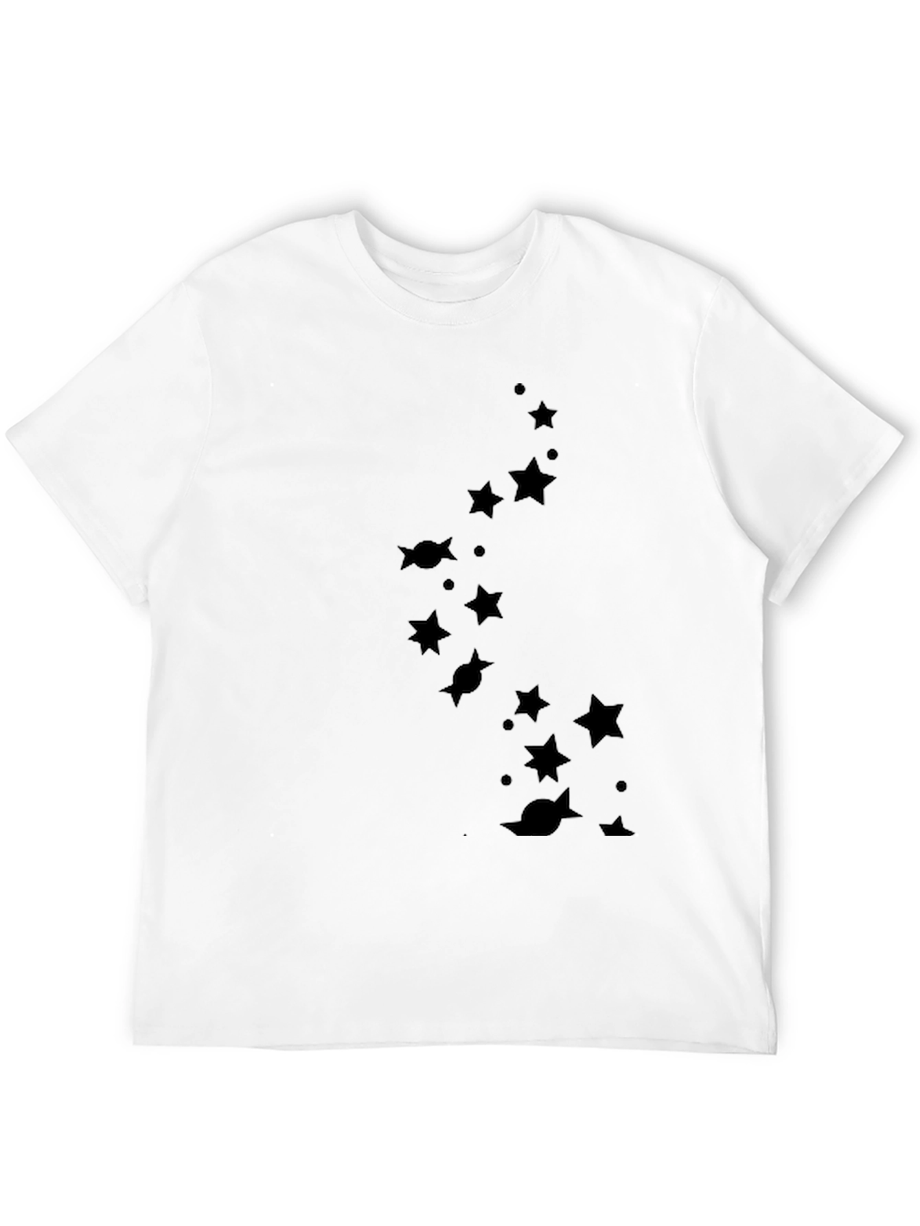 Star & Planet Tee - Mens Black Graphic T-Shirt