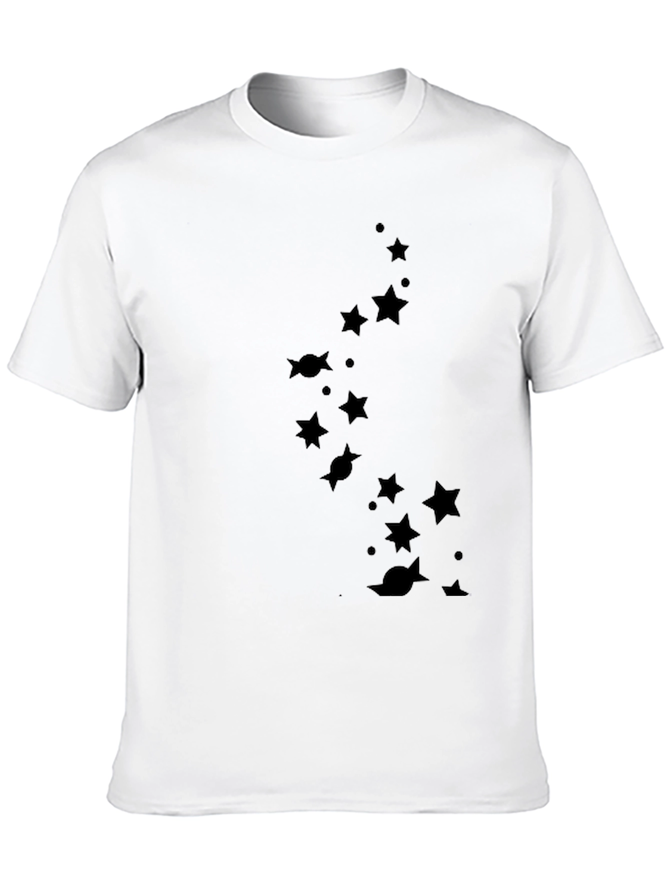 Star & Planet Tee - Mens Black Graphic T-Shirt