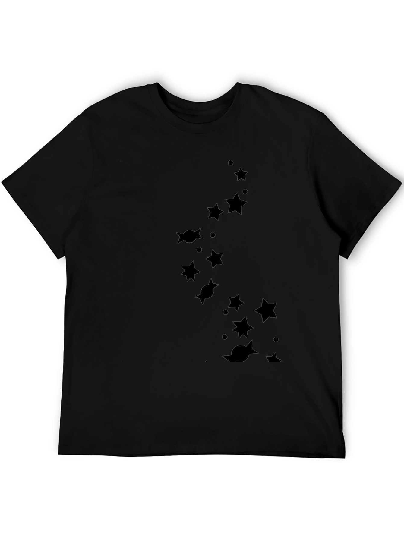 Star & Planet Tee - Mens Black Graphic T-Shirt