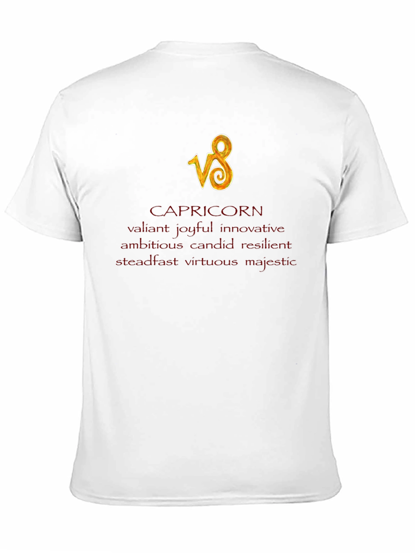 Capricorn Zodiac Black T-Shirt