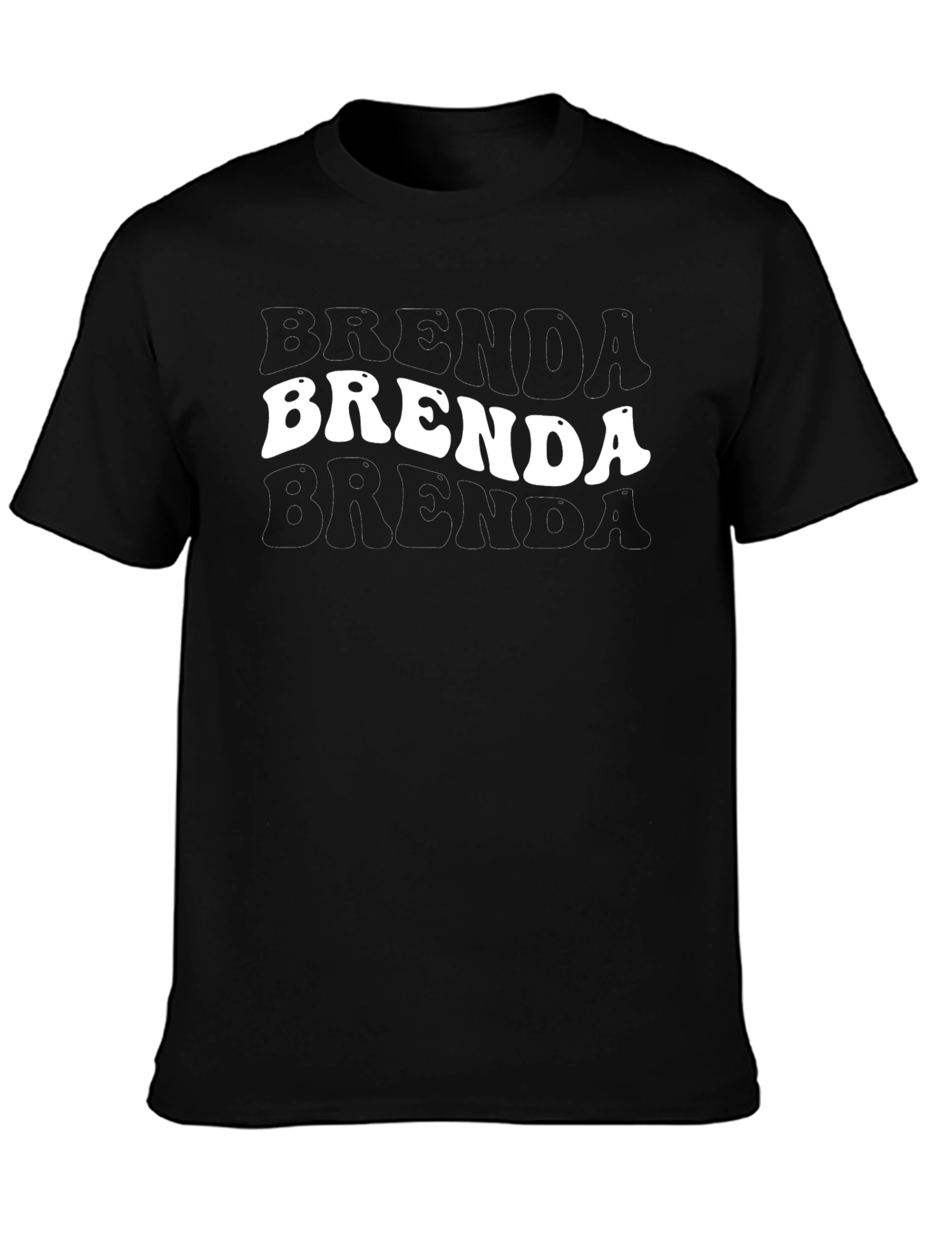 Brenda Retro T-Shirt Black Cotton Tee