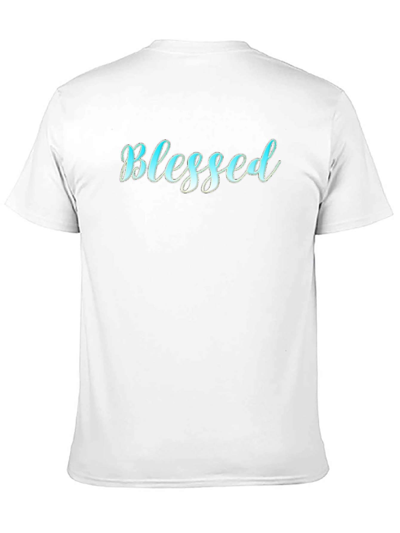 Blessed Script Black T-Shirt - Casual Wear