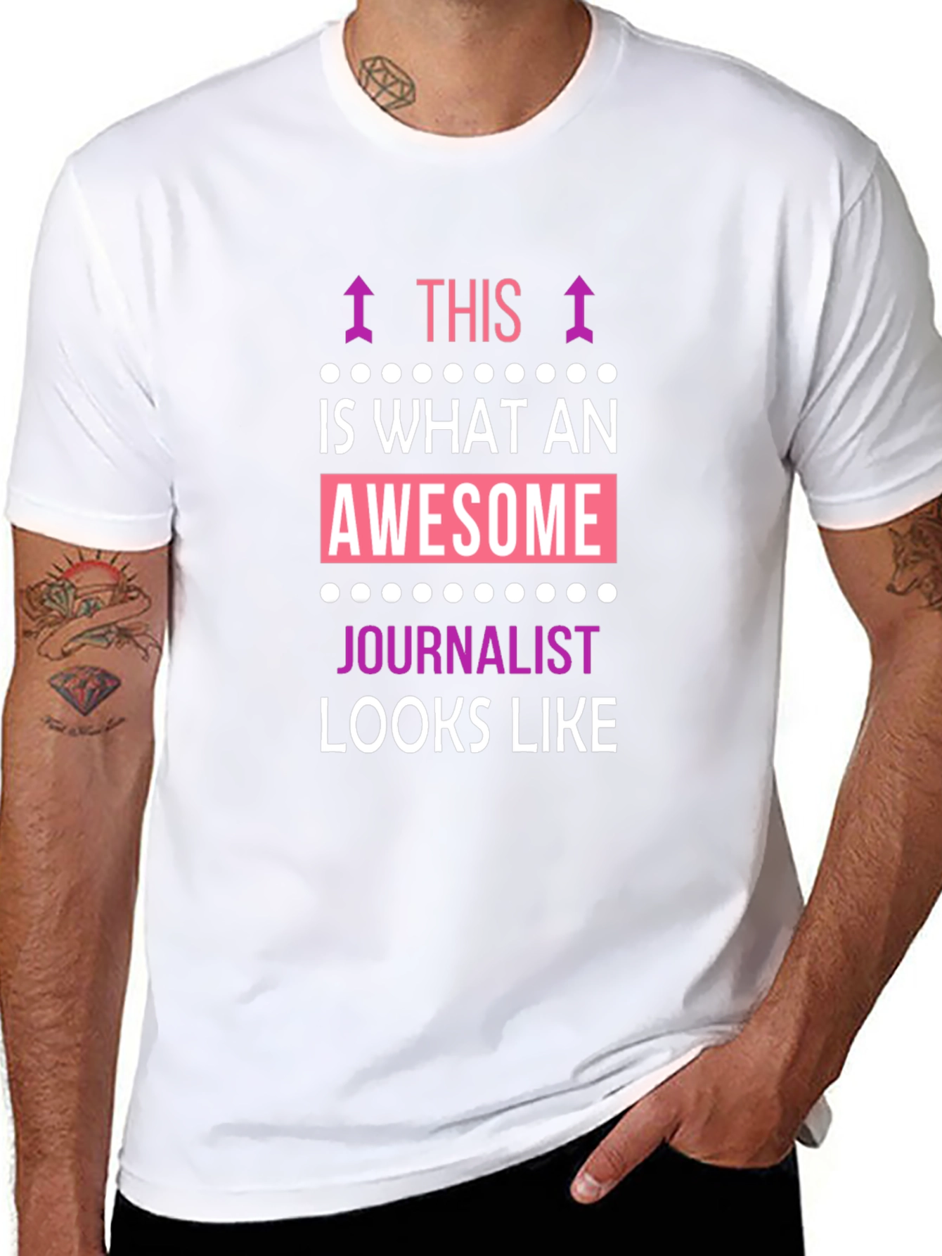 Awesome Journalist T-Shirt - Black Graphic Tee