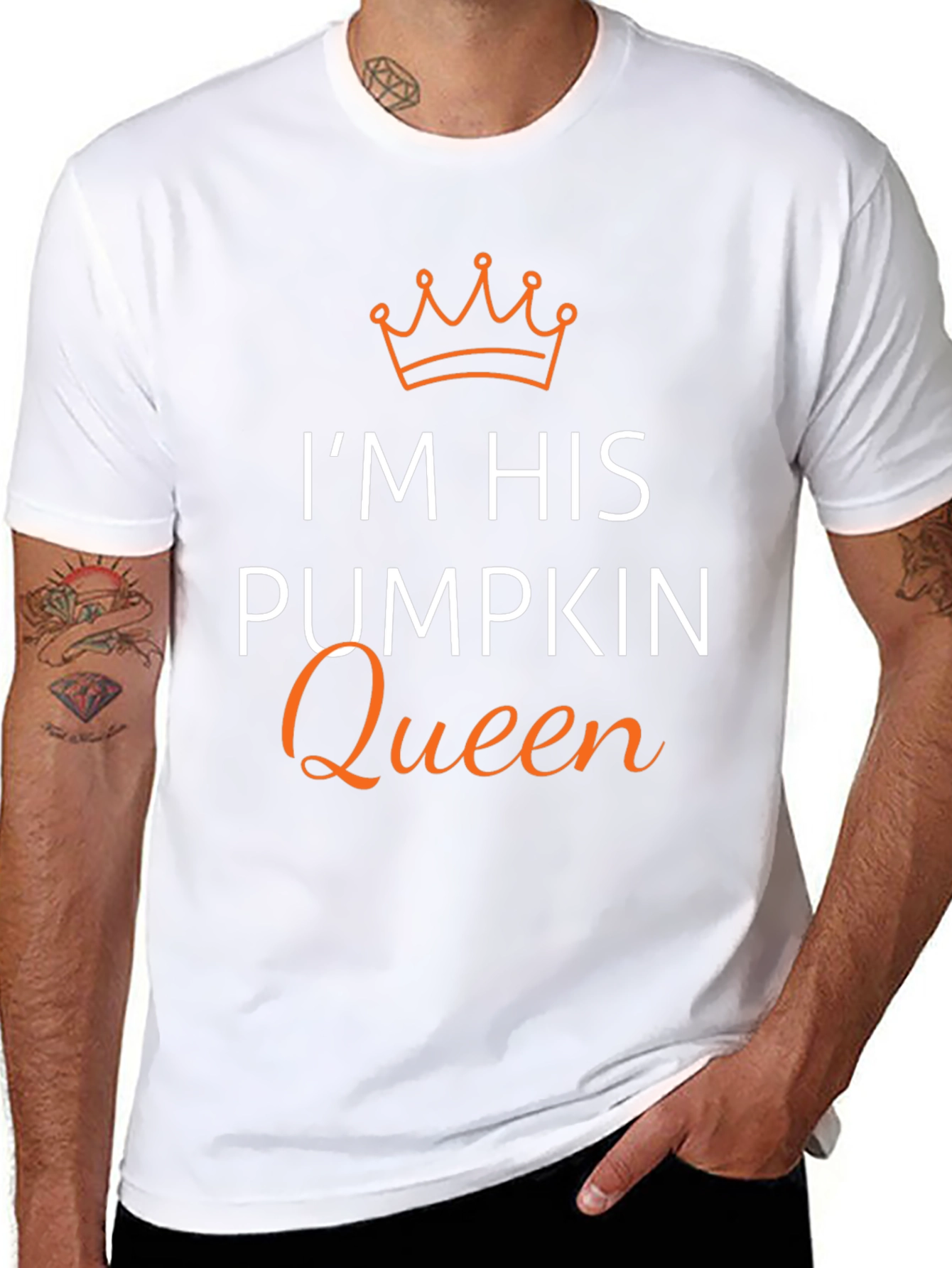 Im His Pumpkin Queen T-Shirt - Halloween Couple Shirt