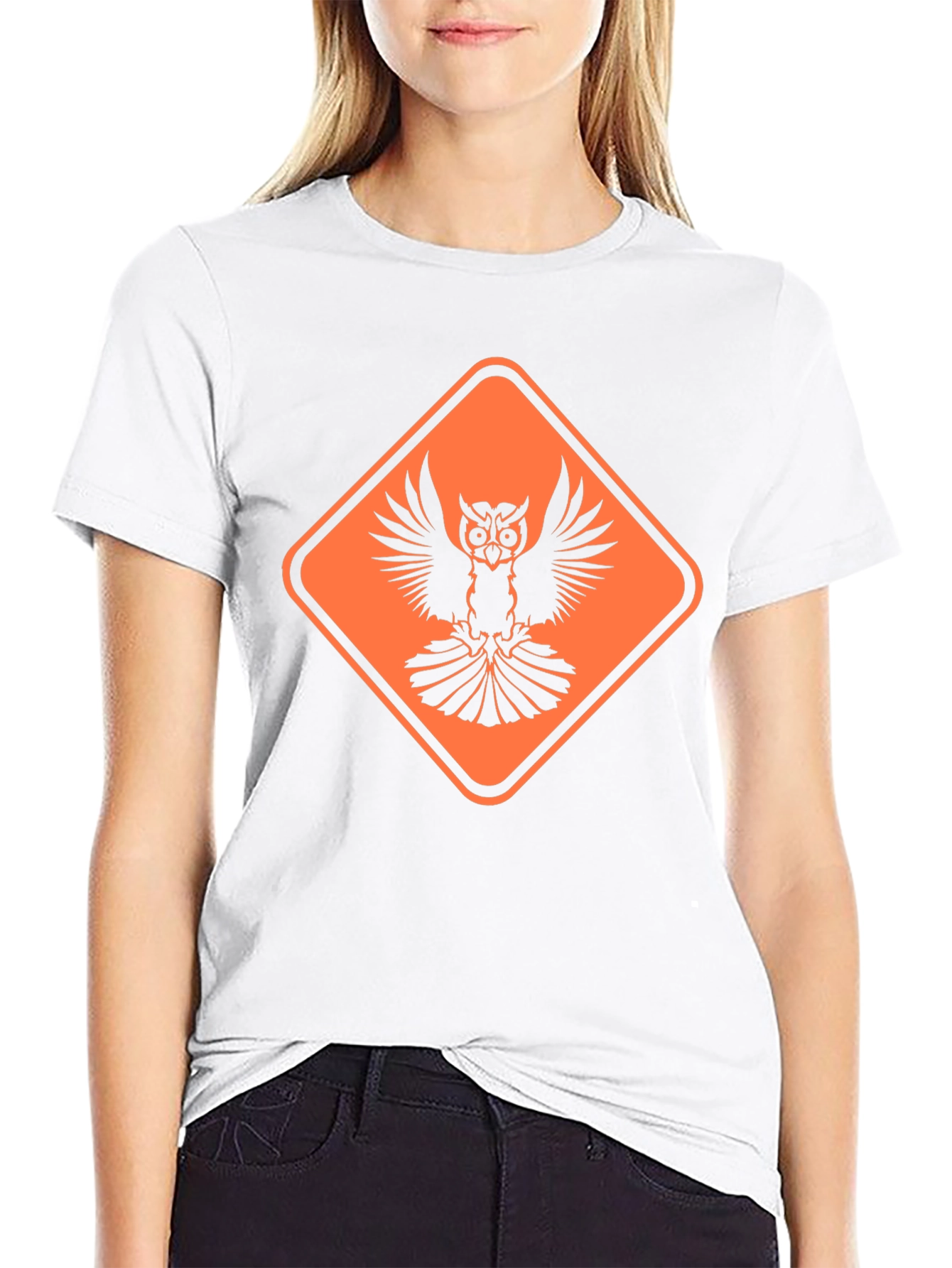 Owl Graphic Tee - Black Casual Shirt