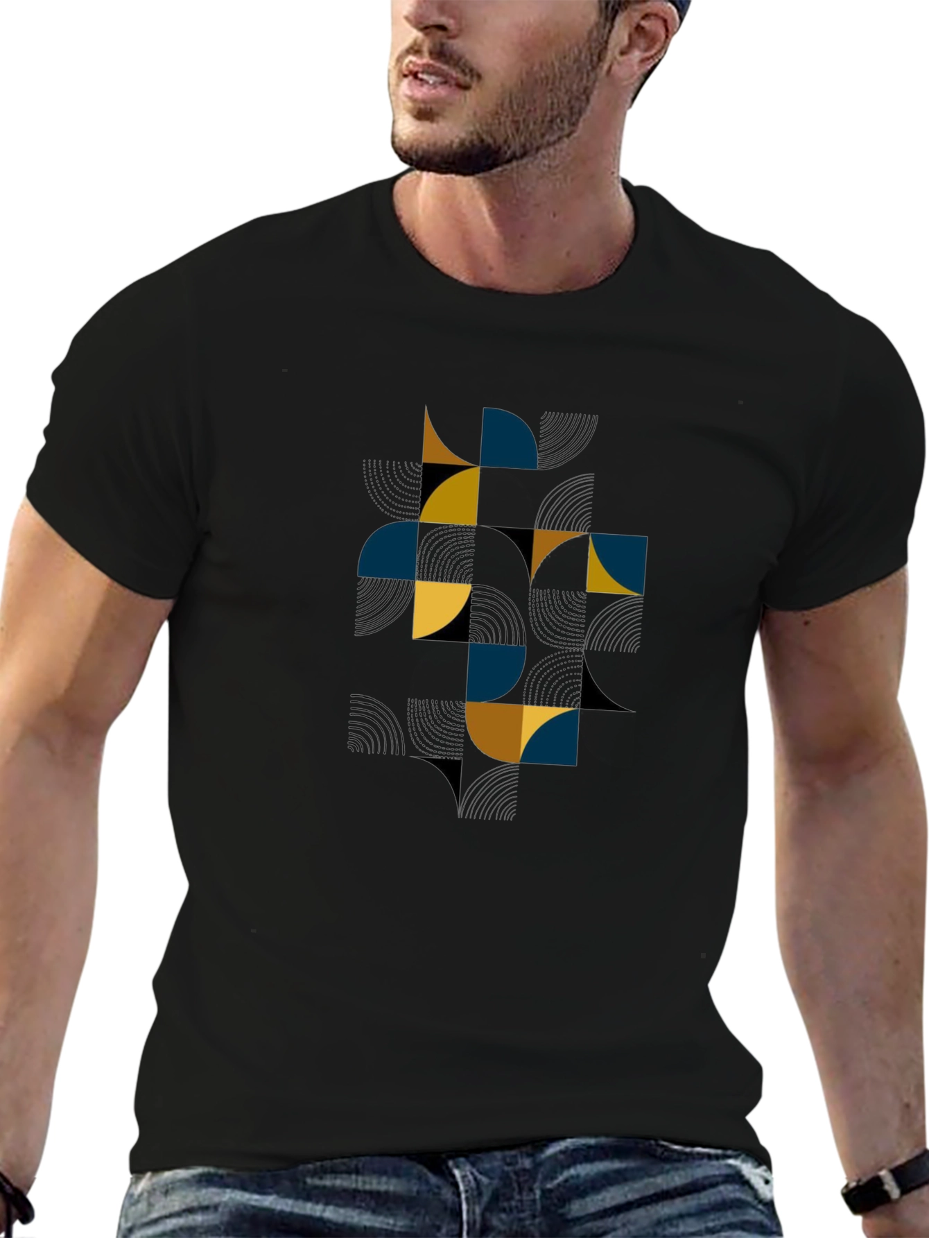 Geometric Design Tee - Modern Style Shirt