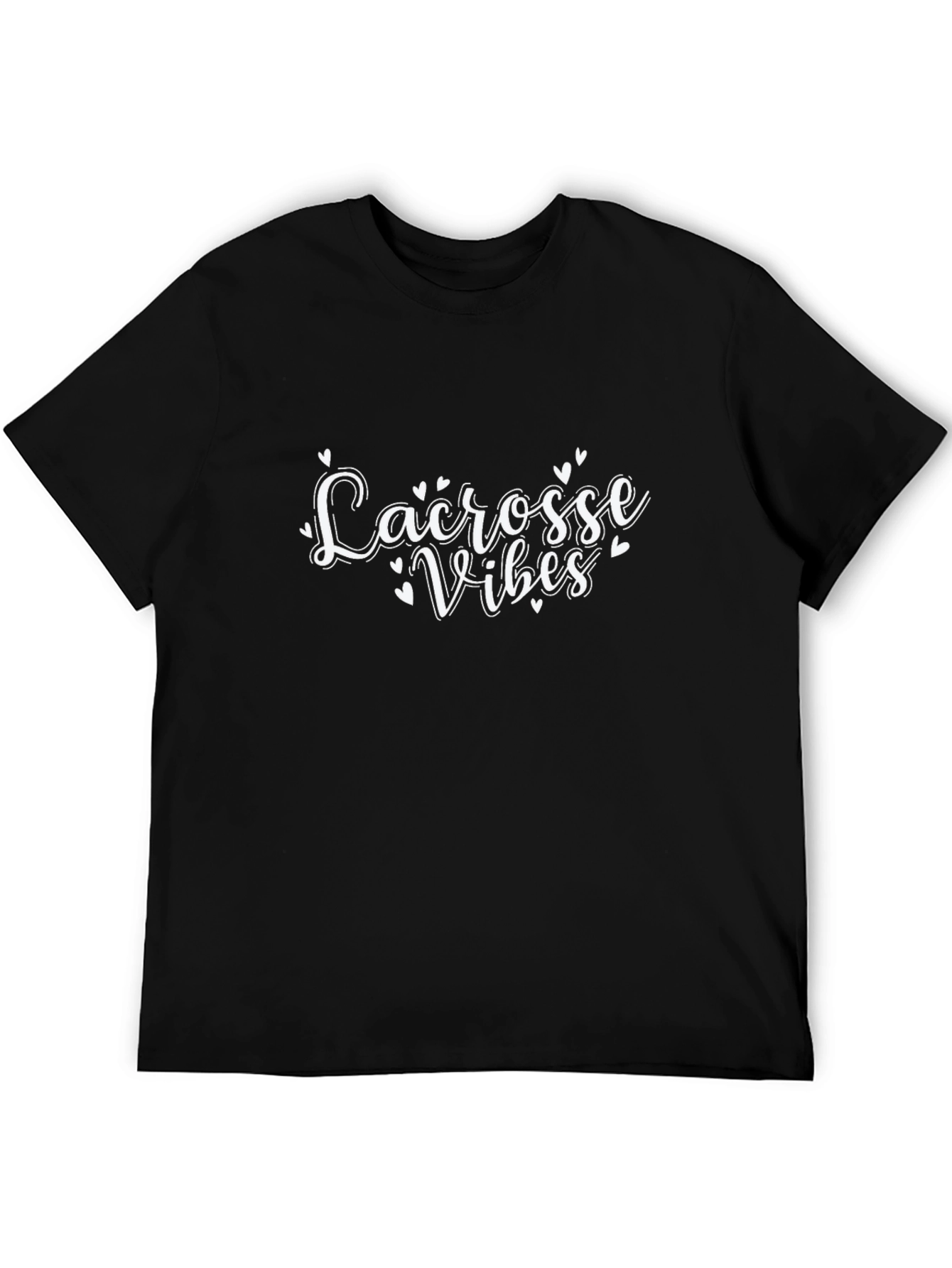 Lacrosse Vibes Black Graphic Tee