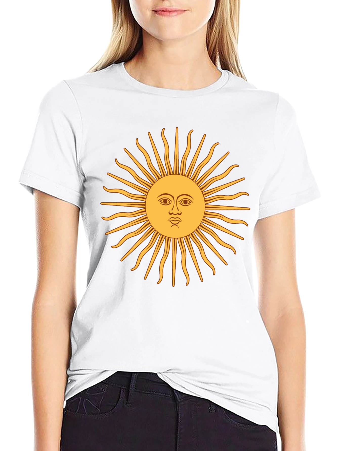 Sun Graphic Black T-Shirt - Casual & Stylish