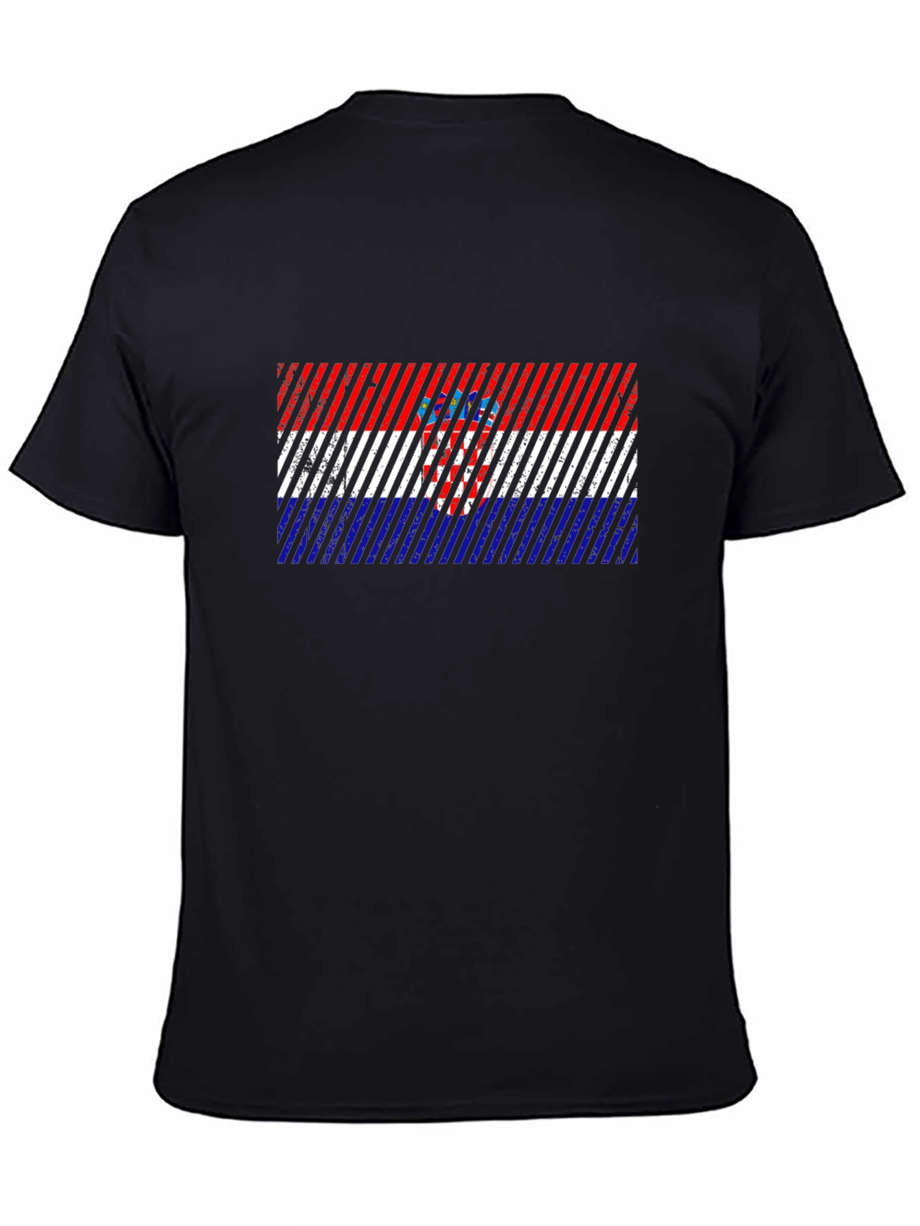 Croatia Flag Mens Graphic T-Shirt