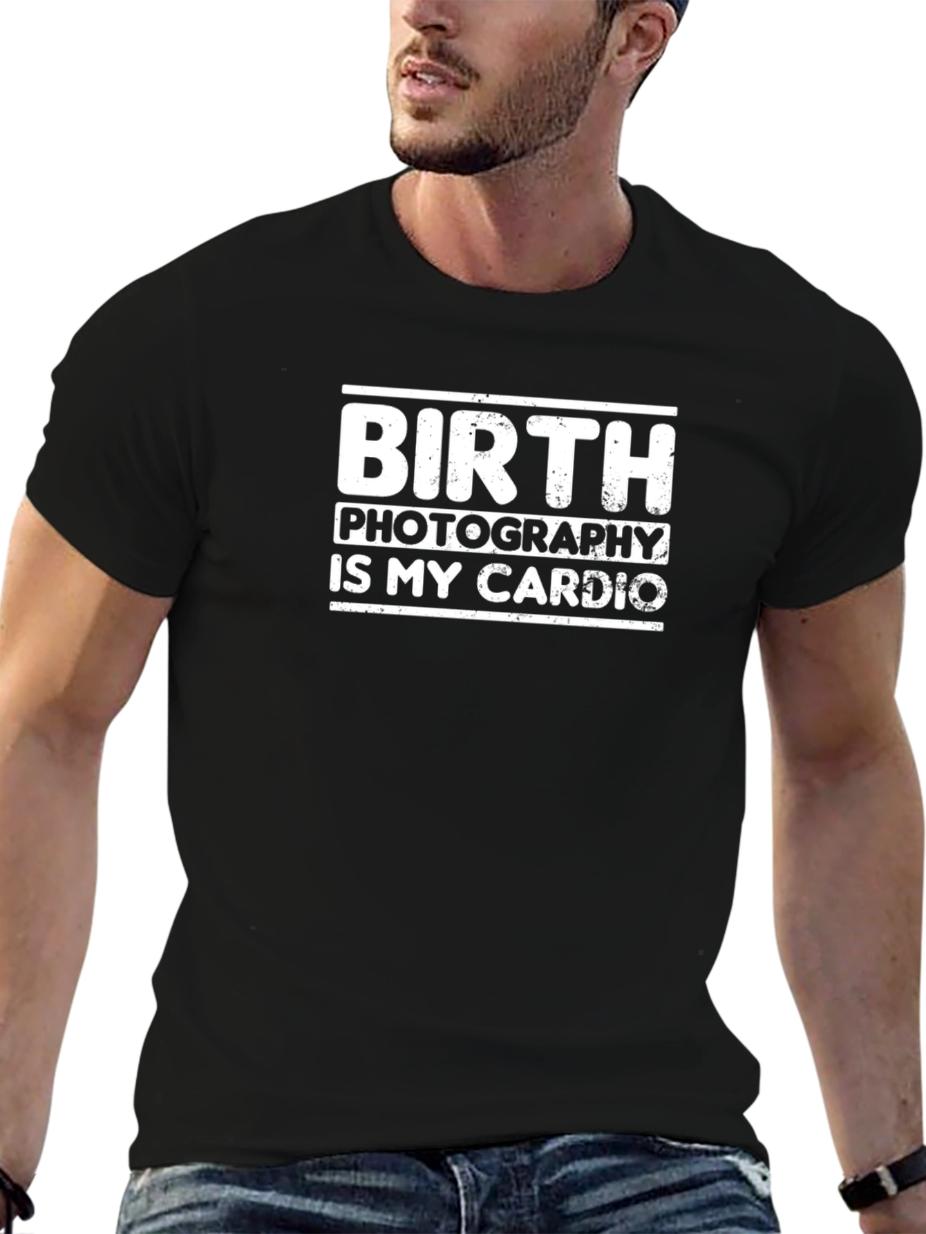 Birth Photography Cardio T-Shirt - Funny Photographer Tee