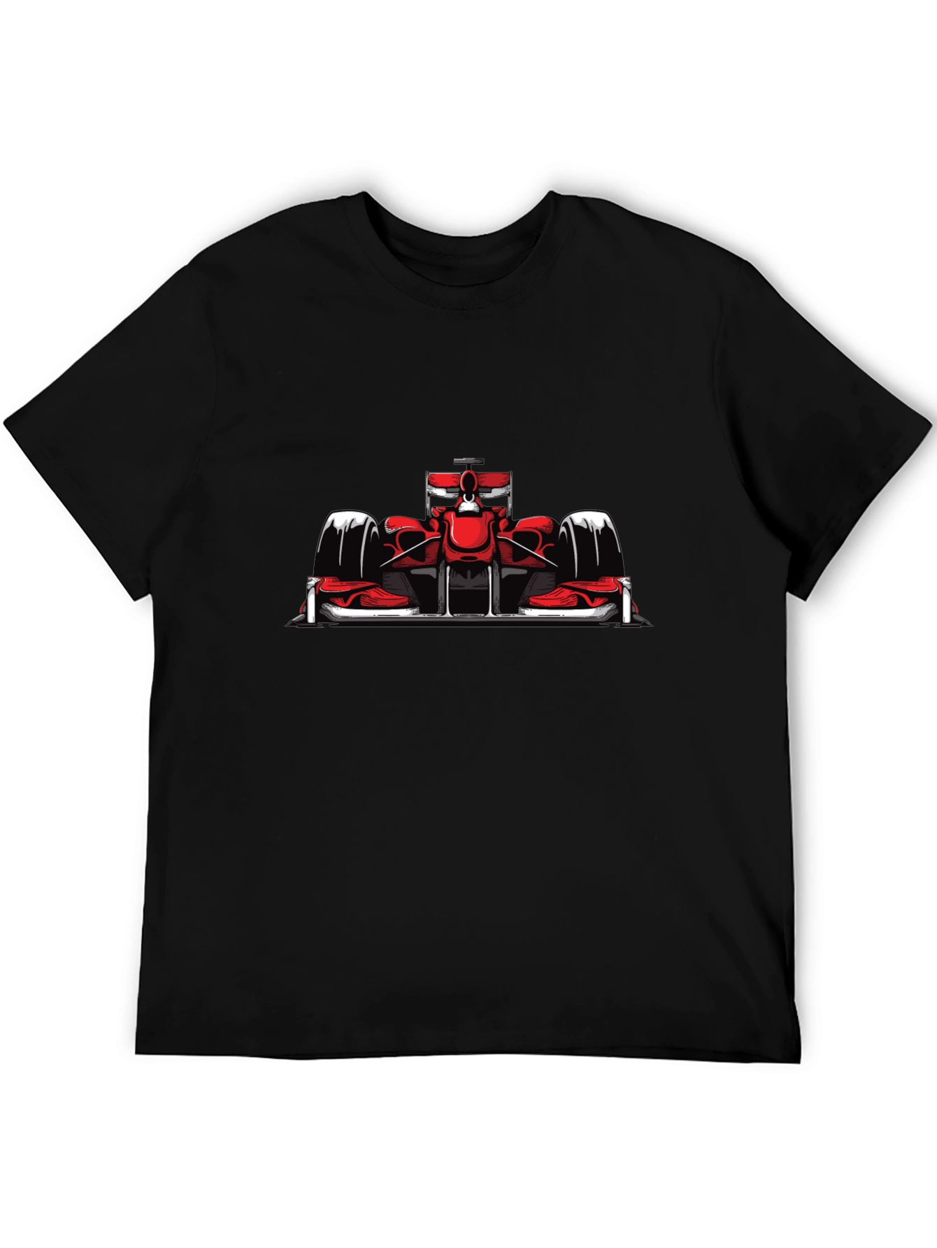 Formula 1 Racing Car Graphic Tee - Black