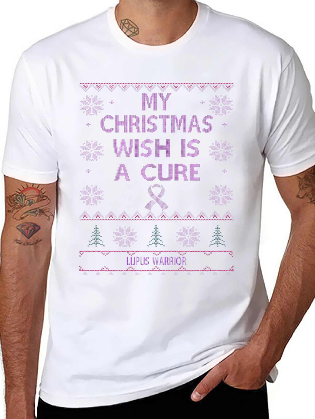 Lupus Warrior Christmas Wish T-Shirt