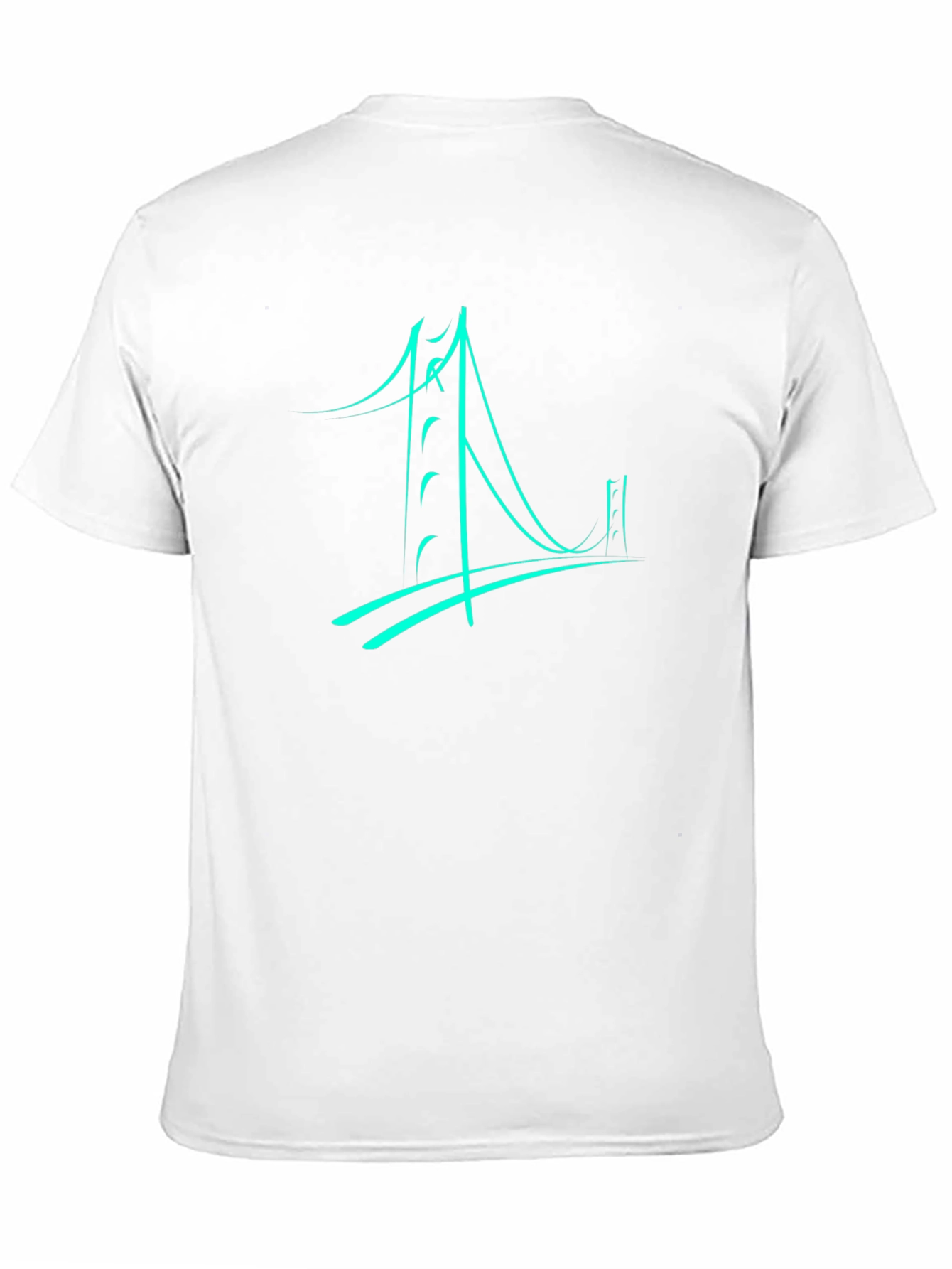 Abstract Bridge Graphic Tee - Black