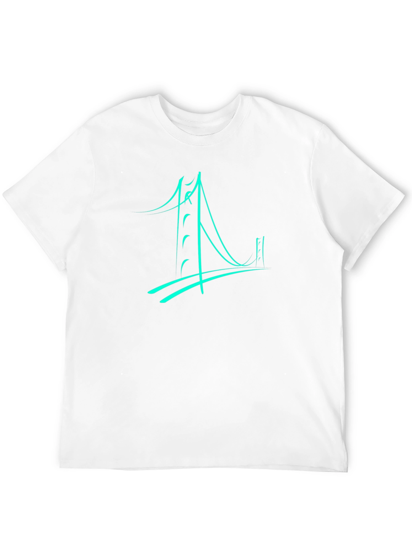 Abstract Bridge Graphic Tee - Black
