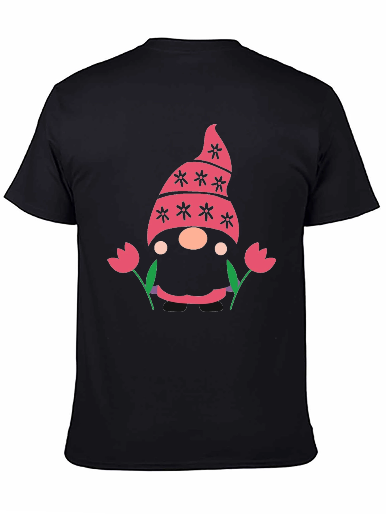 Spring Gnome T-Shirt - Cute Floral Design